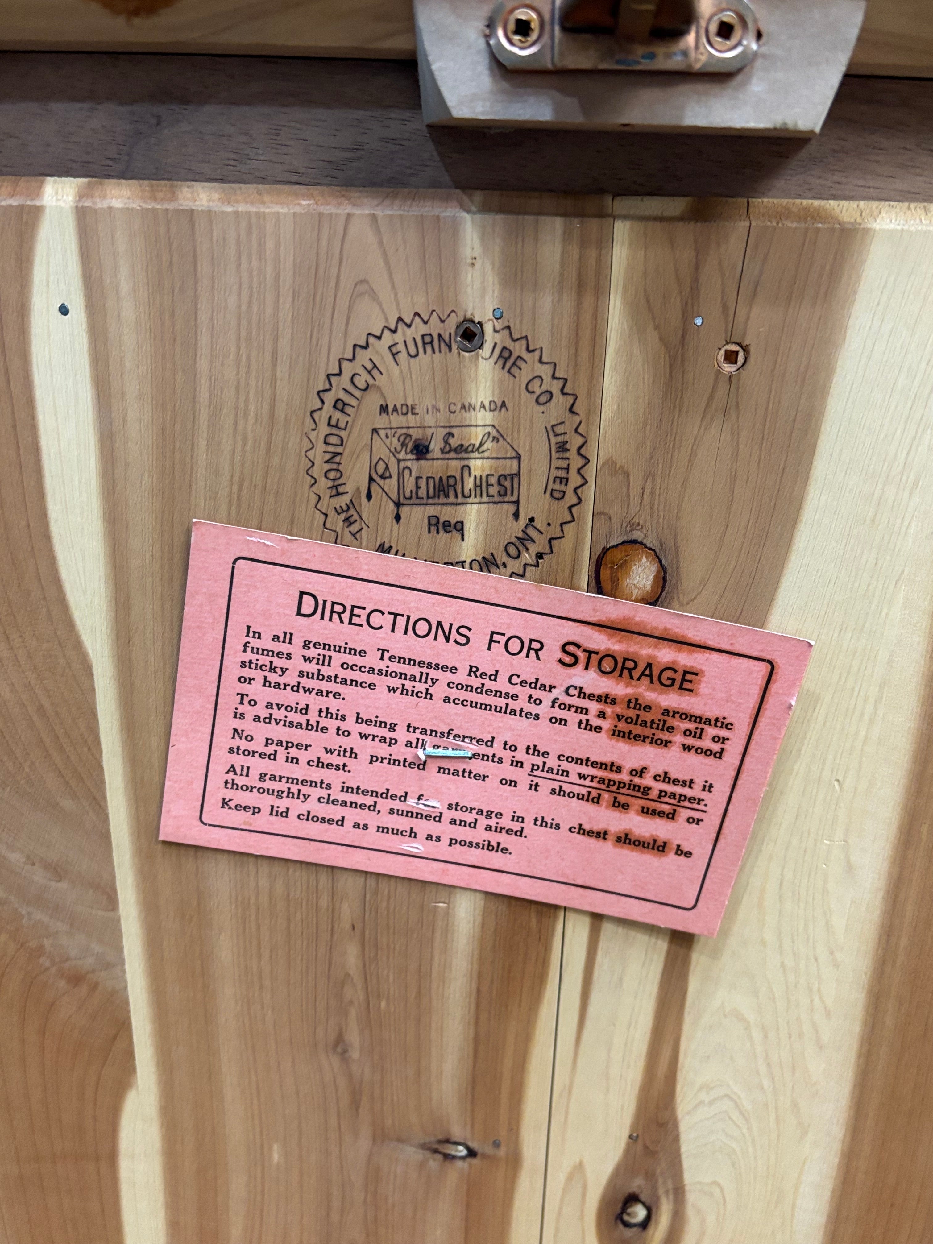 Honderich Cedar Chest with Bottom Drawer