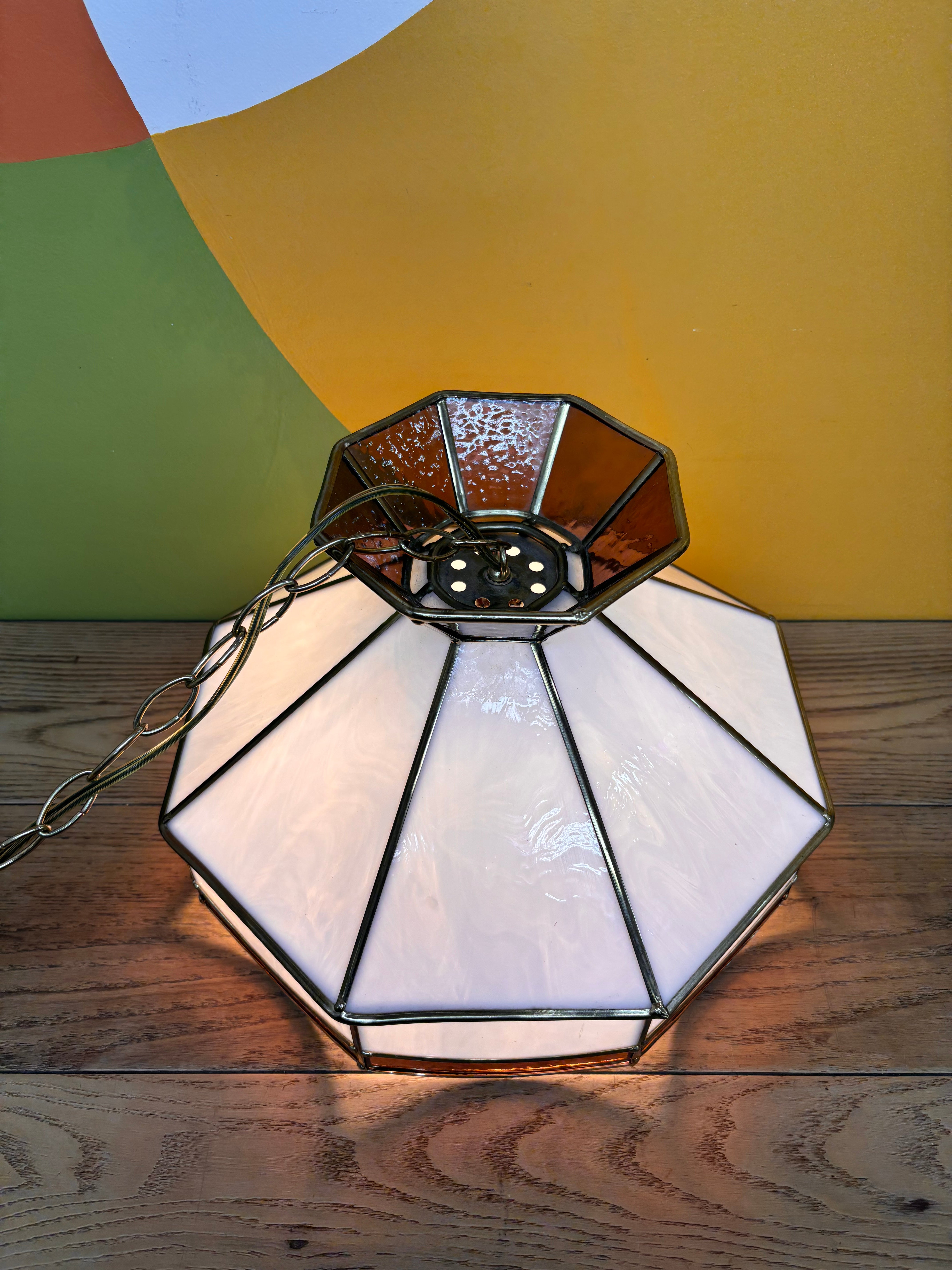 Stained Glass Swag Lamp