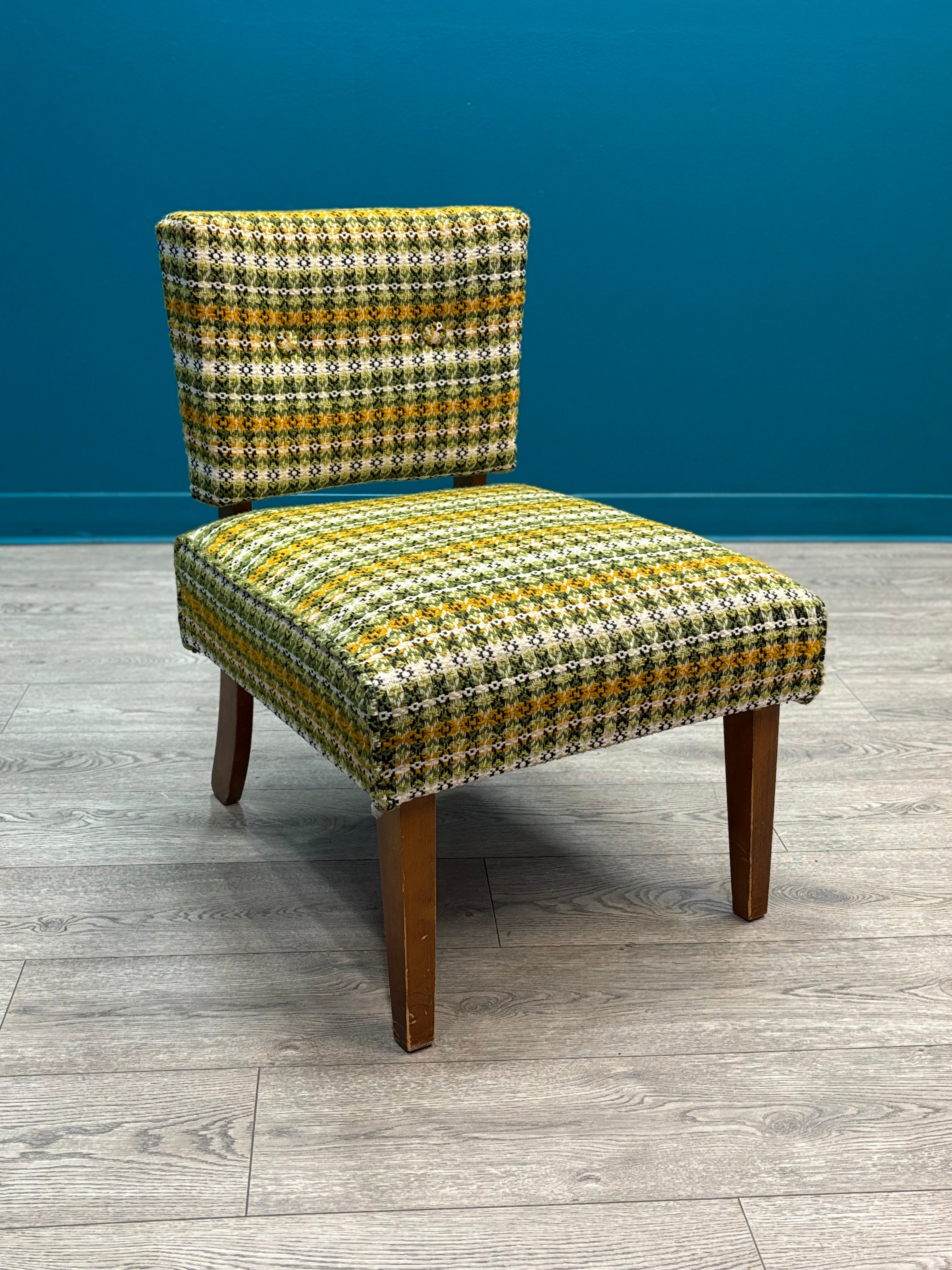 Plaid Accent Chair