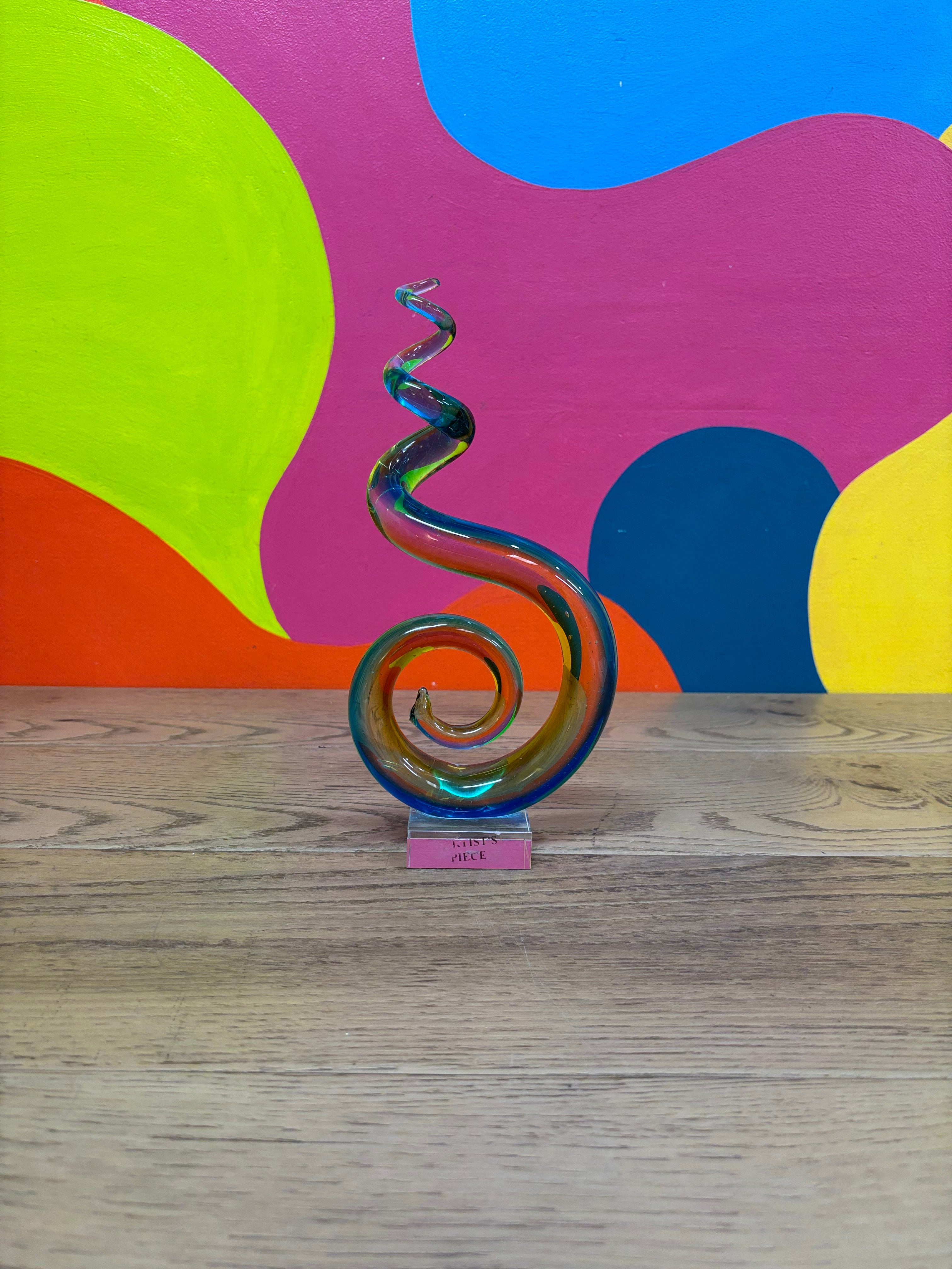 Swirly Glass Sculpture