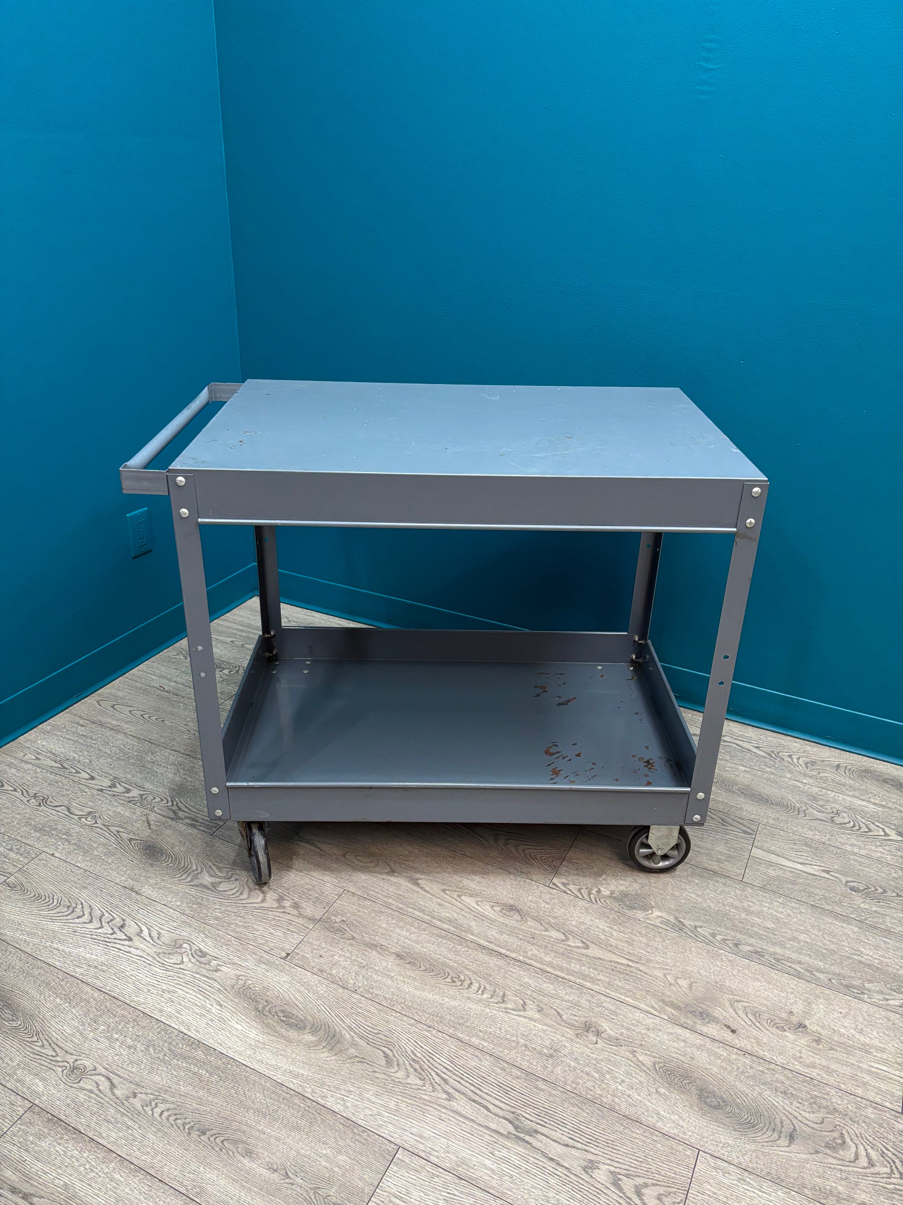 Large Metal Rolling Cart