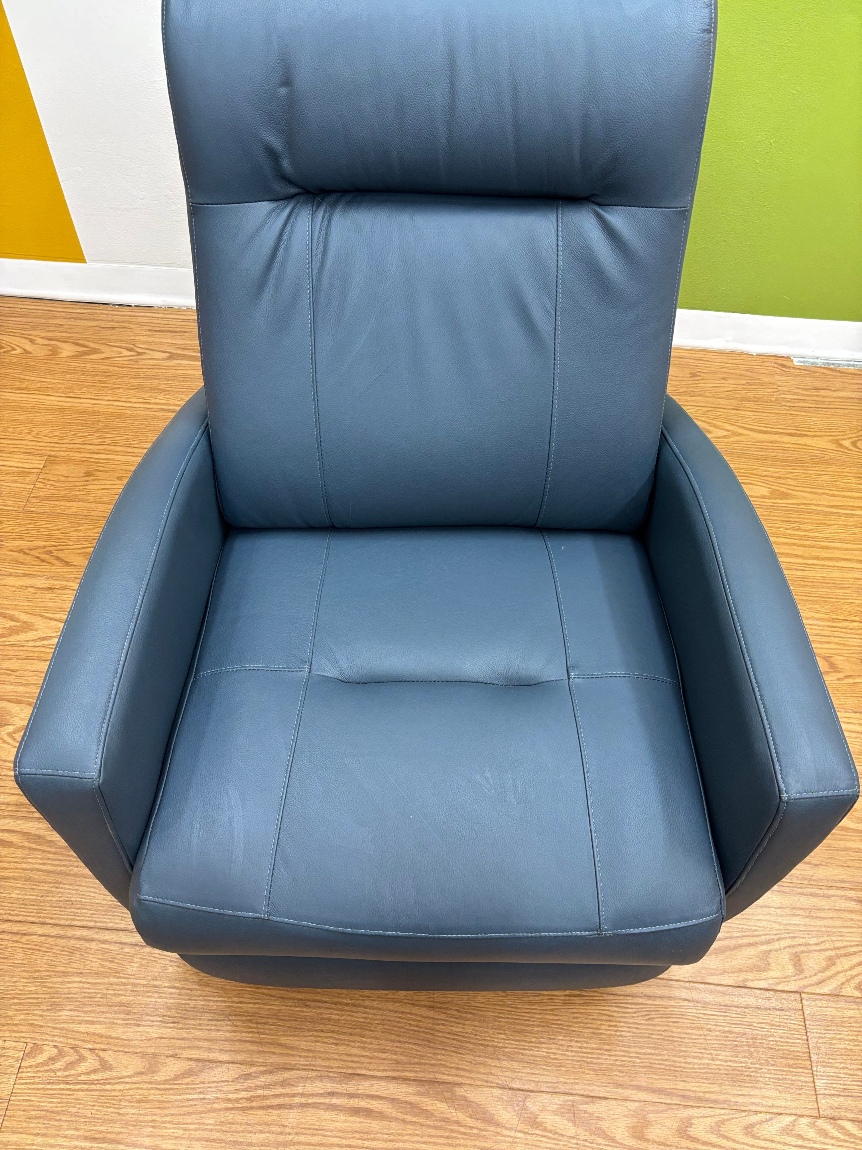 Blue Rocking Recliner