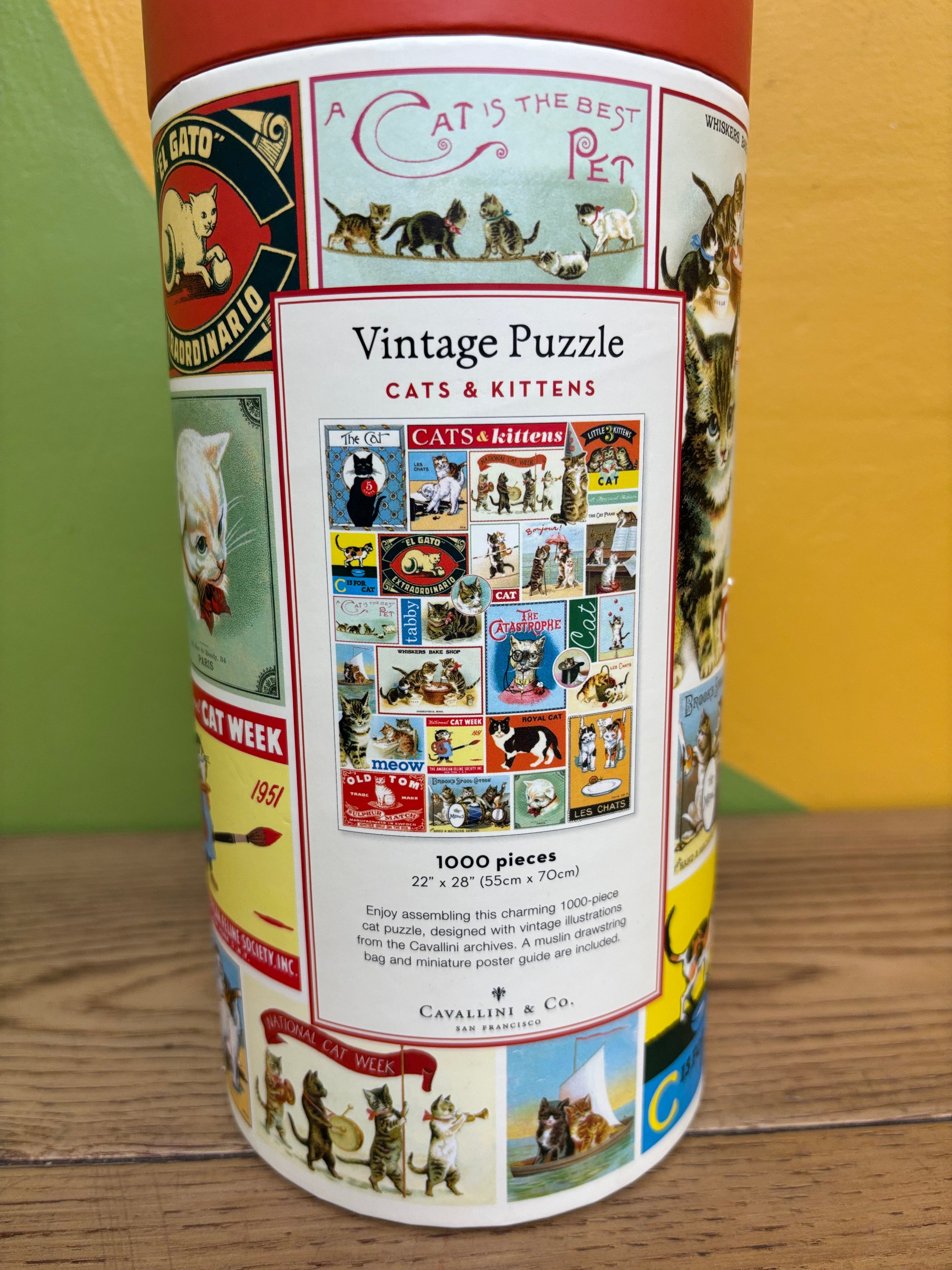 Cats & Kittens 1000 Piece Vintage Puzzle