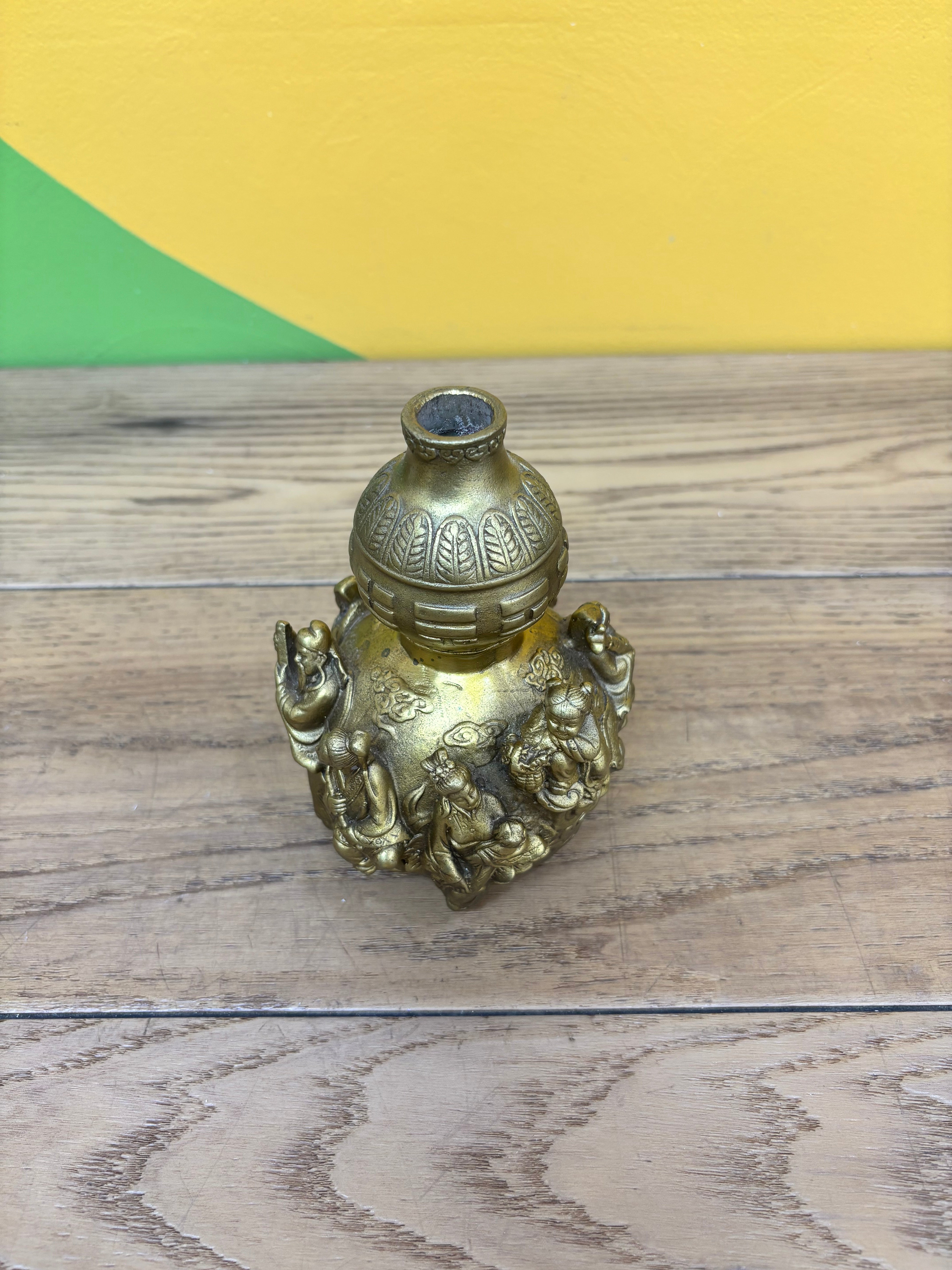 Brass Statue with Removable Lid