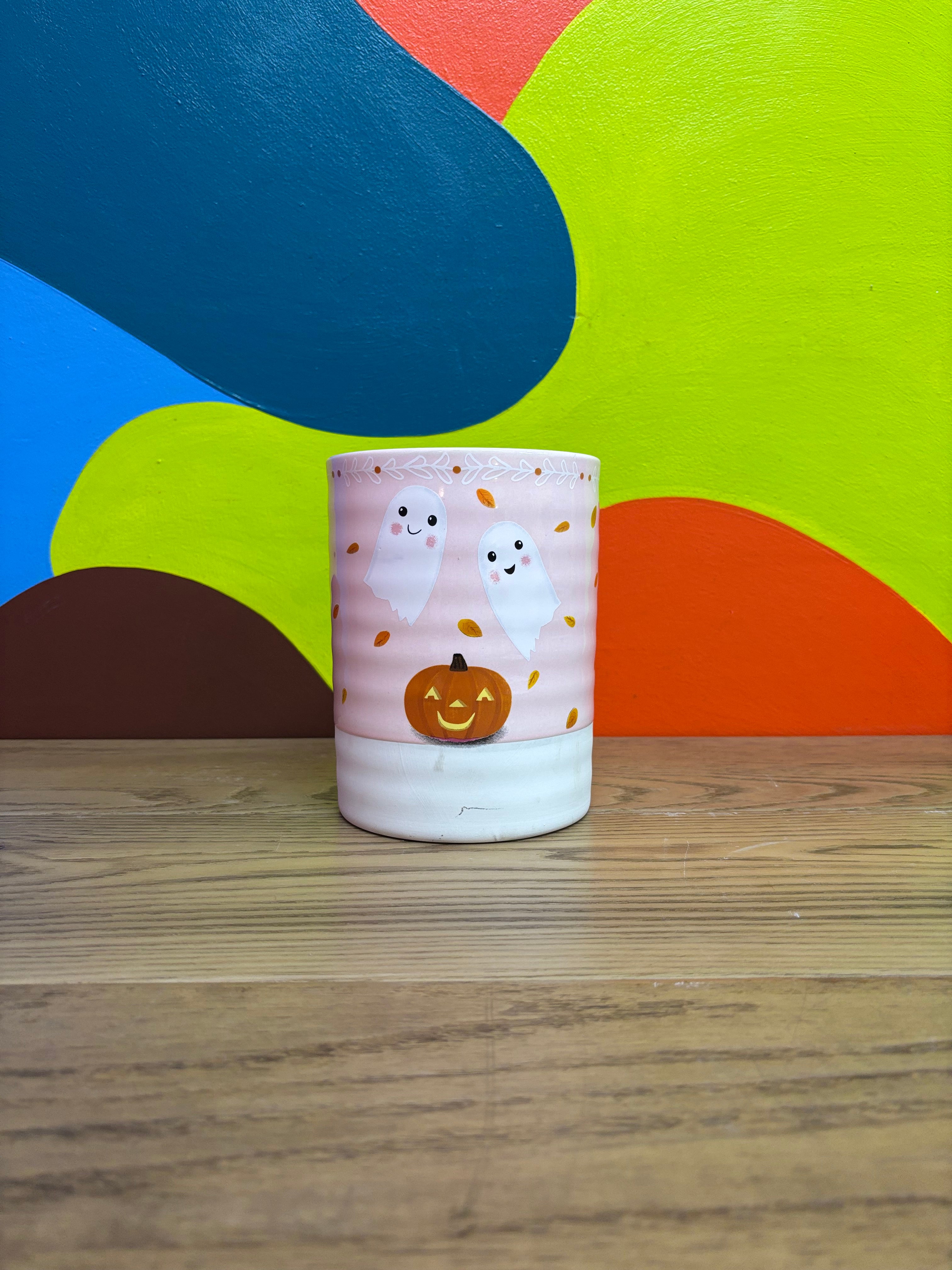 Ghost & Pumpkin Plant Pot