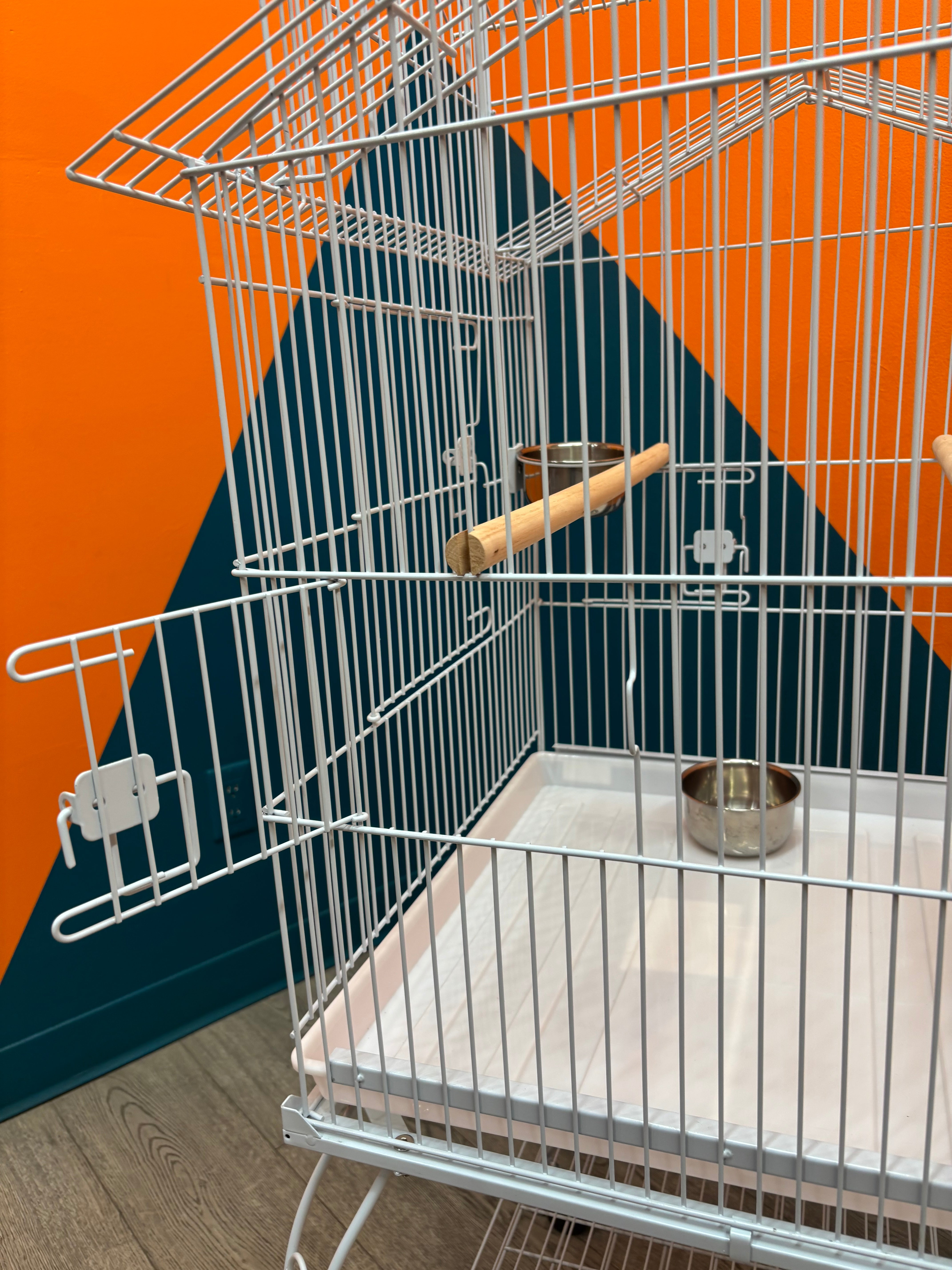 Large Bird Cage on Wheels