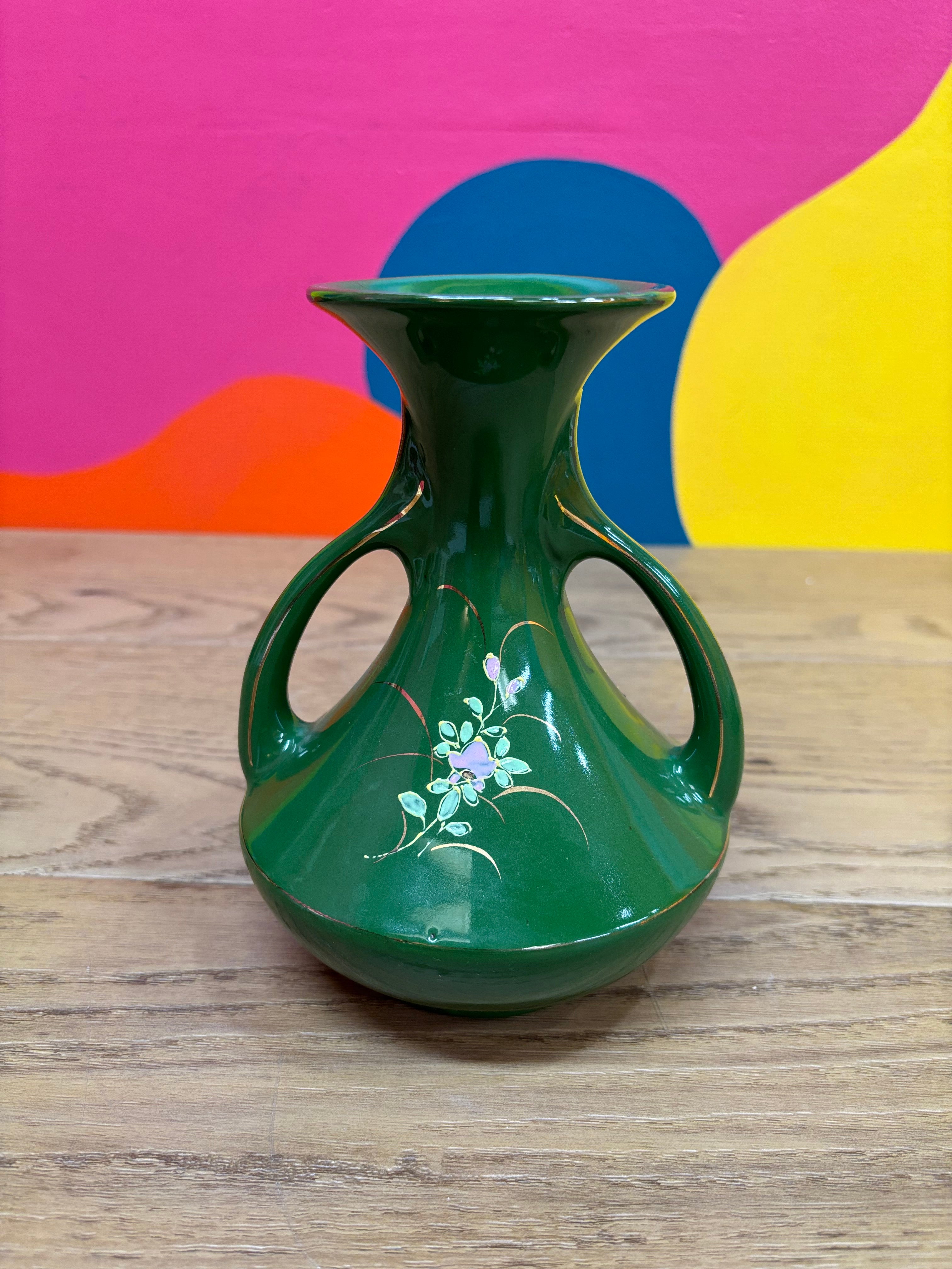 Small Green Decorative Vase