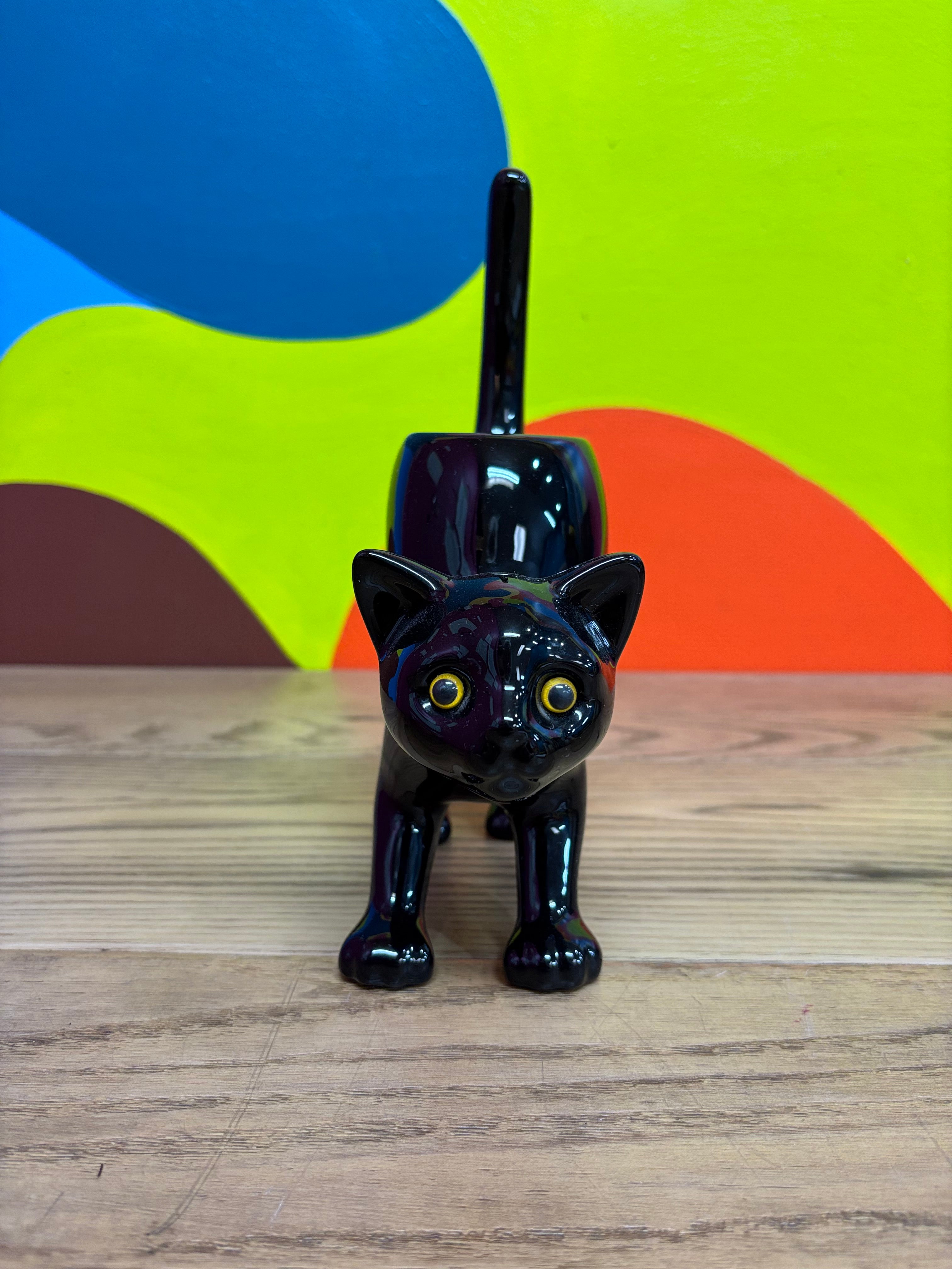 Black Cat Candle Holder