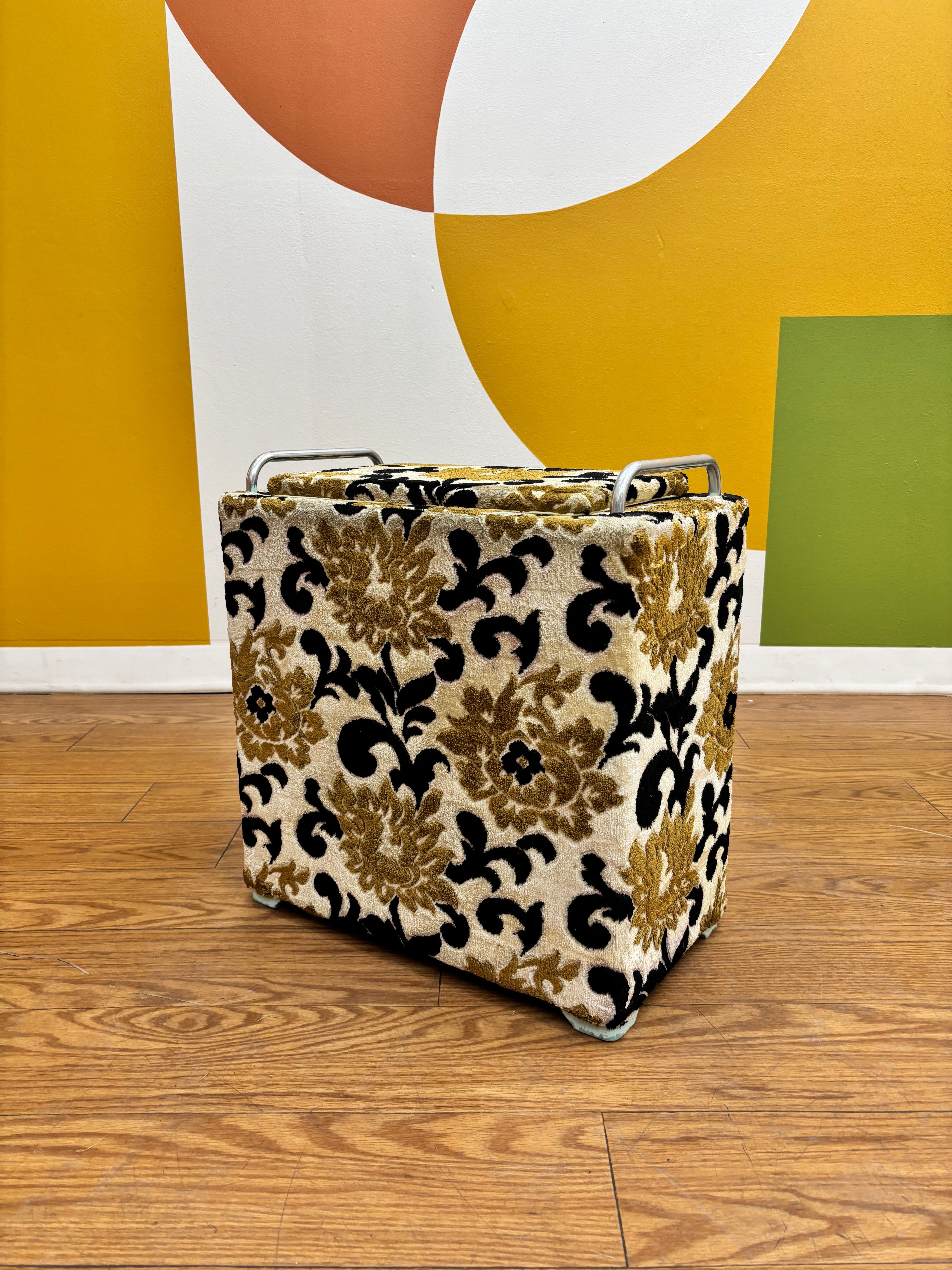 Fabric Storage Ottoman