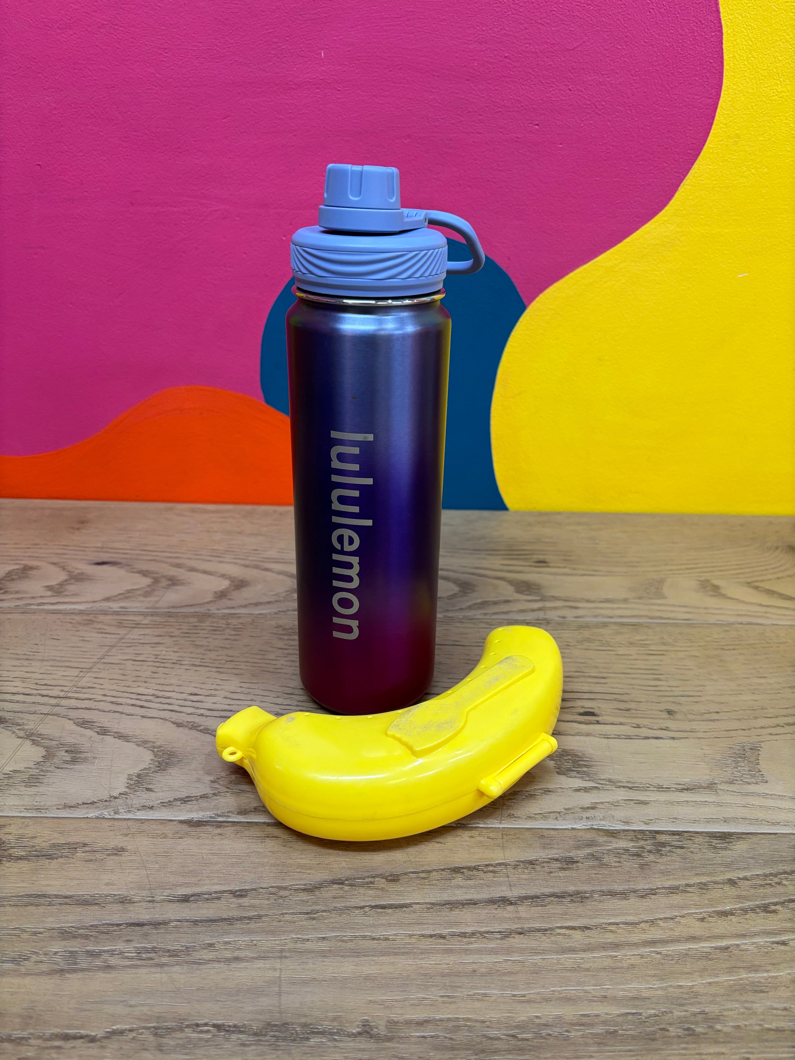 Lululemon Purple and Pink Back to Life Sport Water Bottle (24oz)