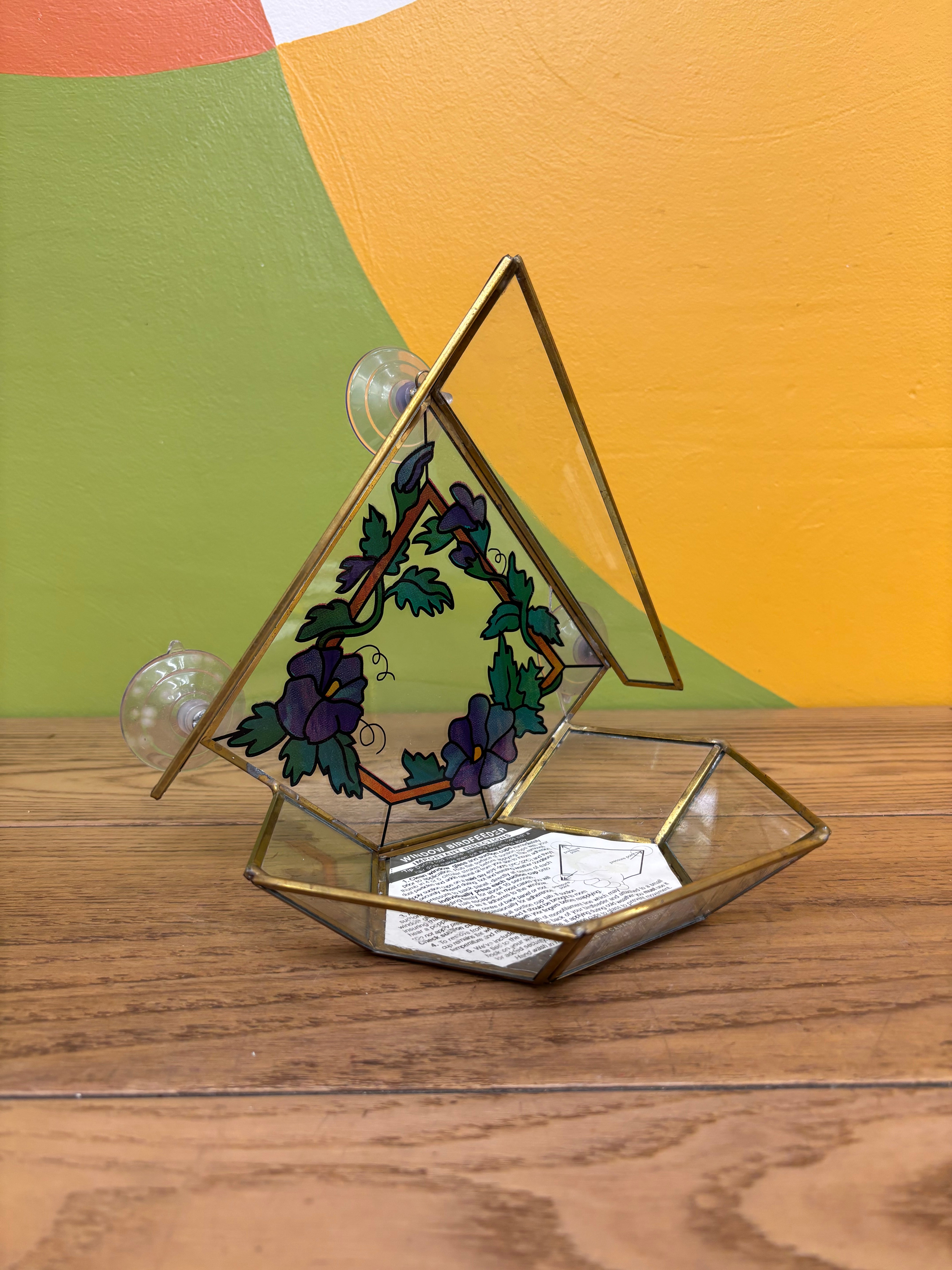 Glass Bird Feeder