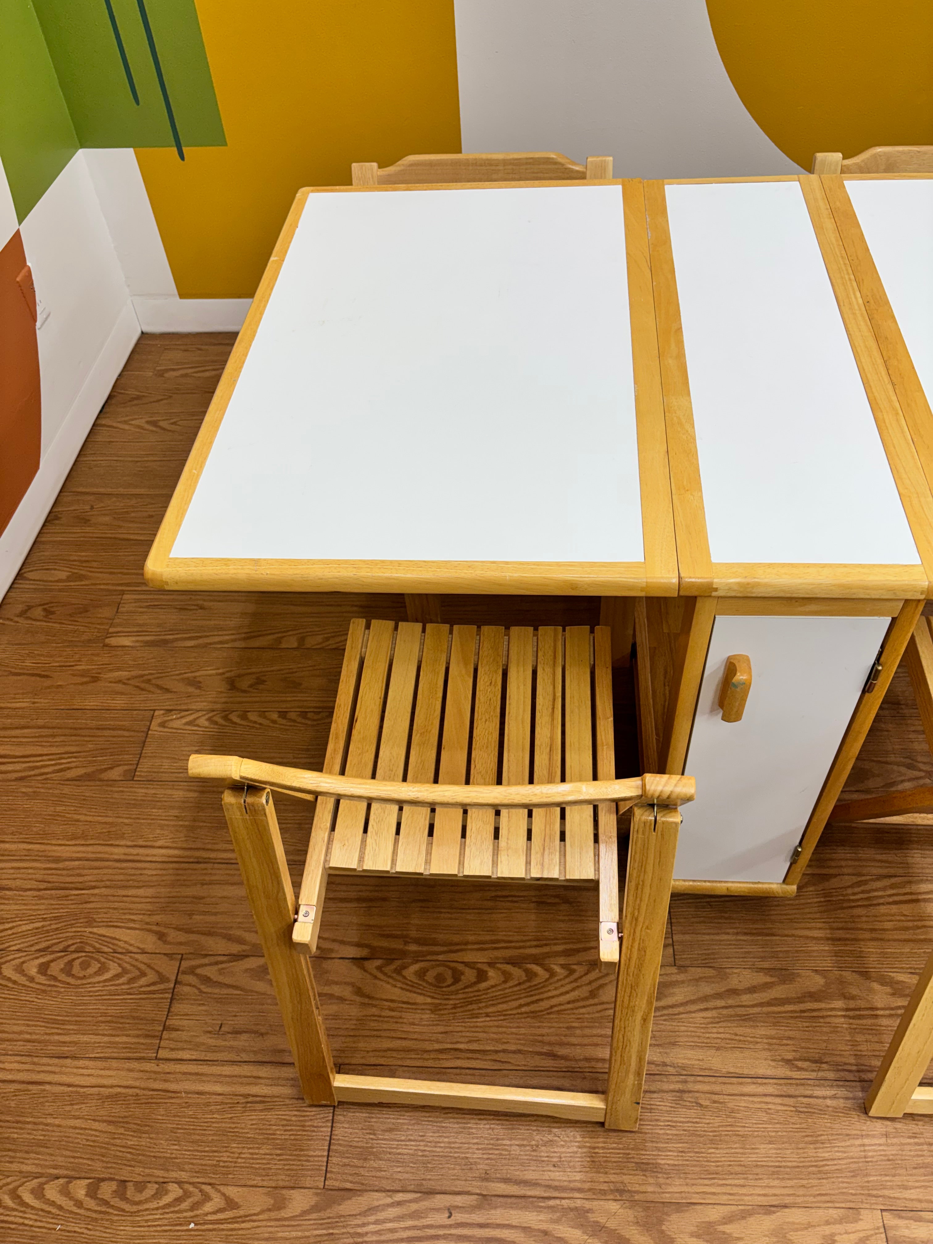 Drop Leaf Folding Dining Set