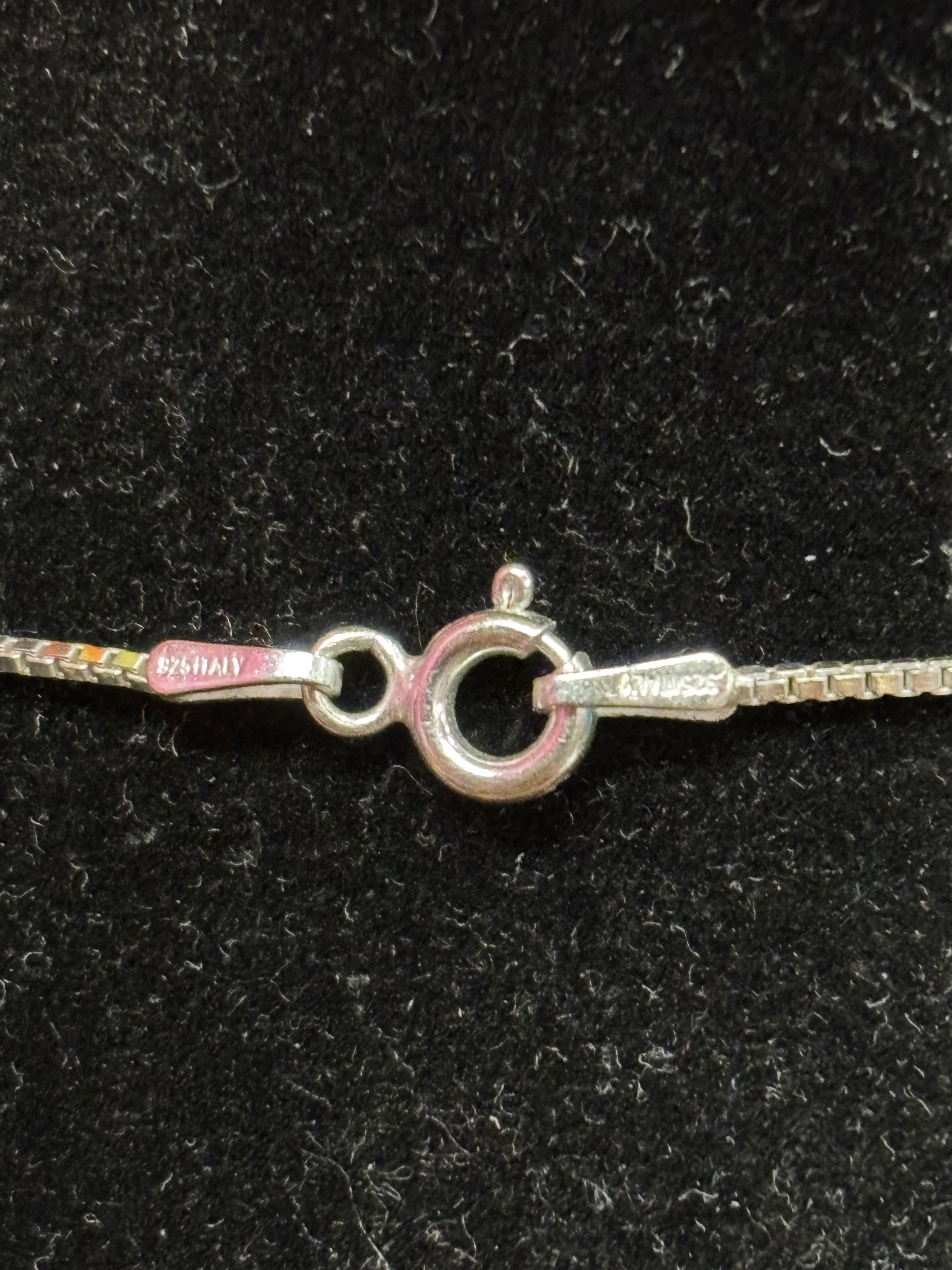 Silver Shell Pendant Necklace with Small Fish