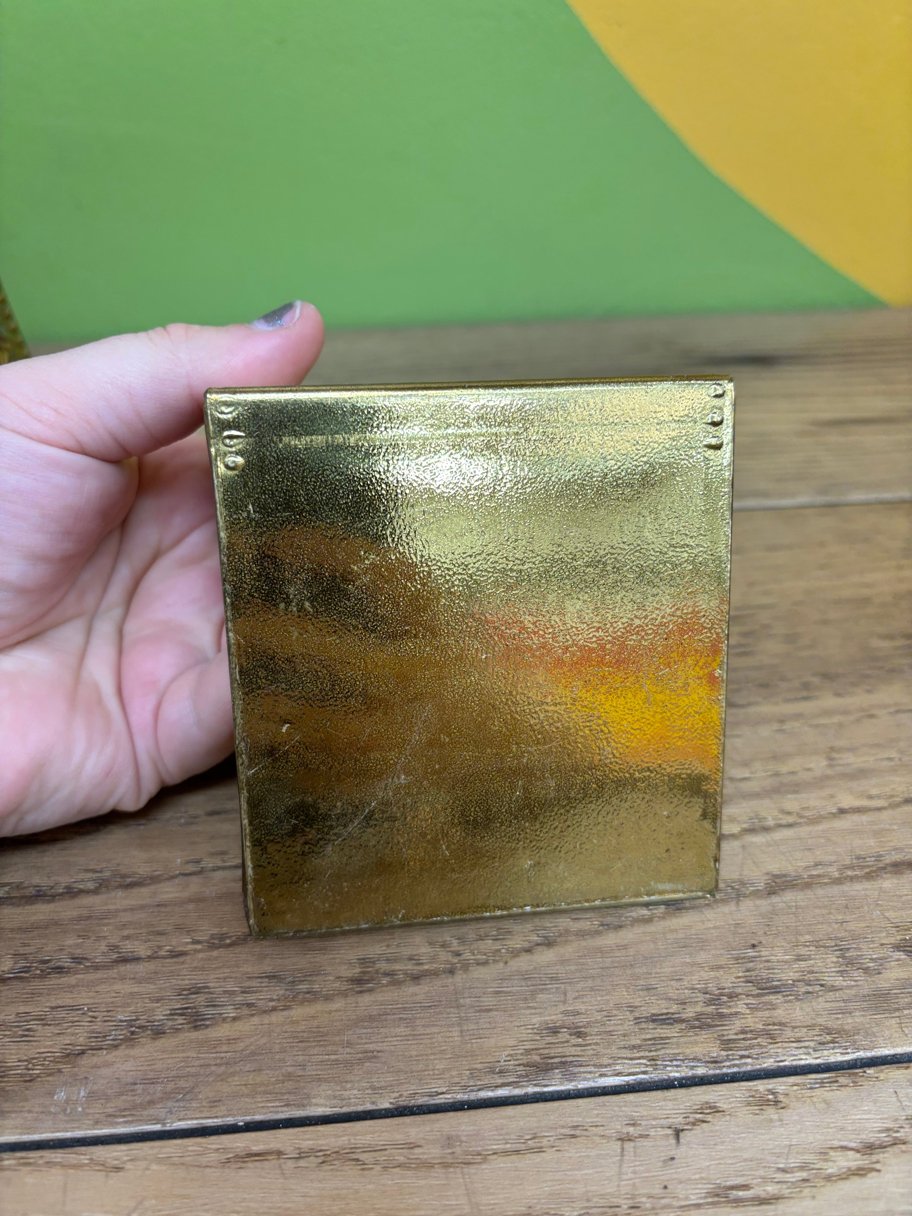 Gold Toned Bookends