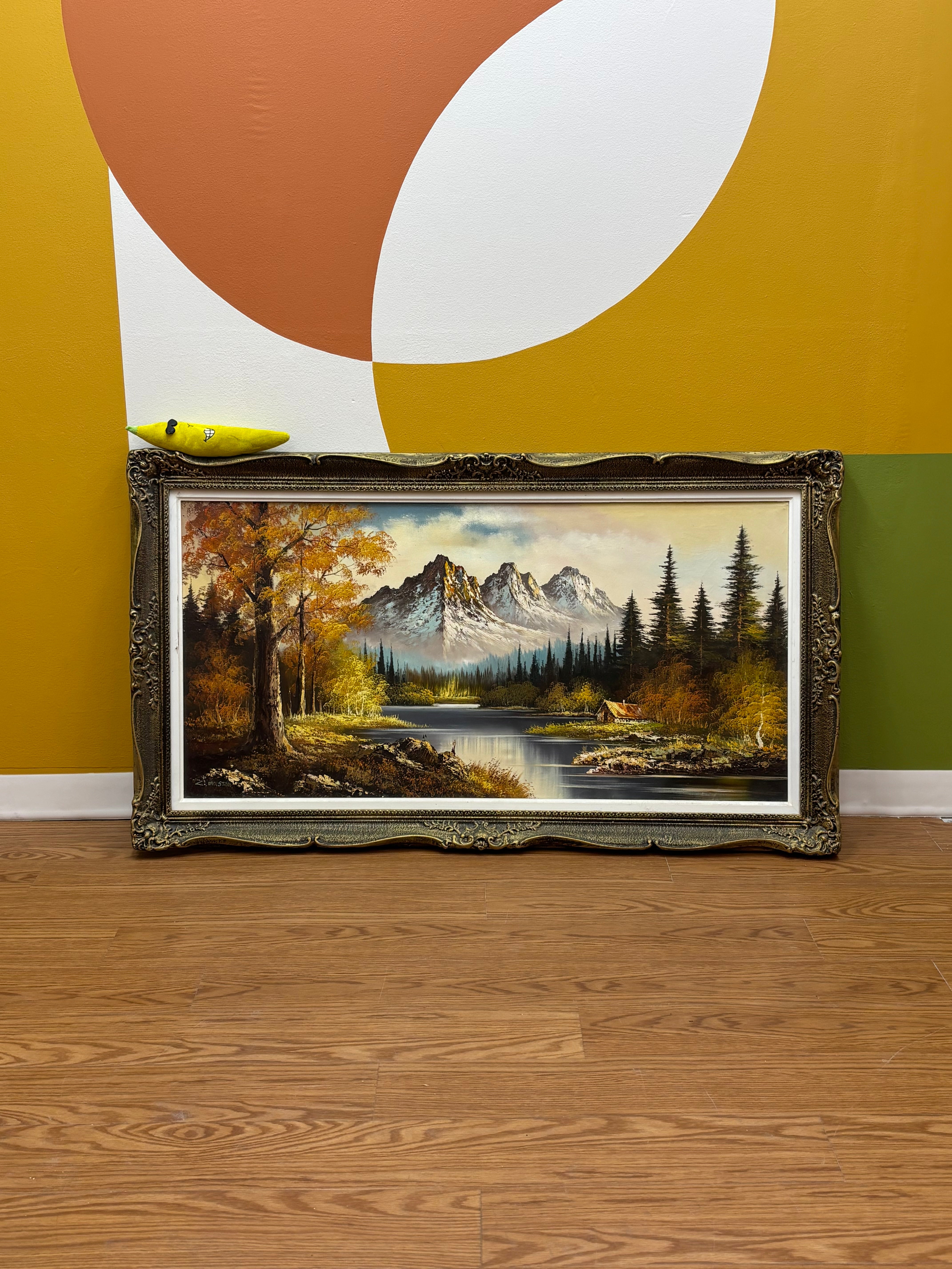 Large Framed Mountain Print