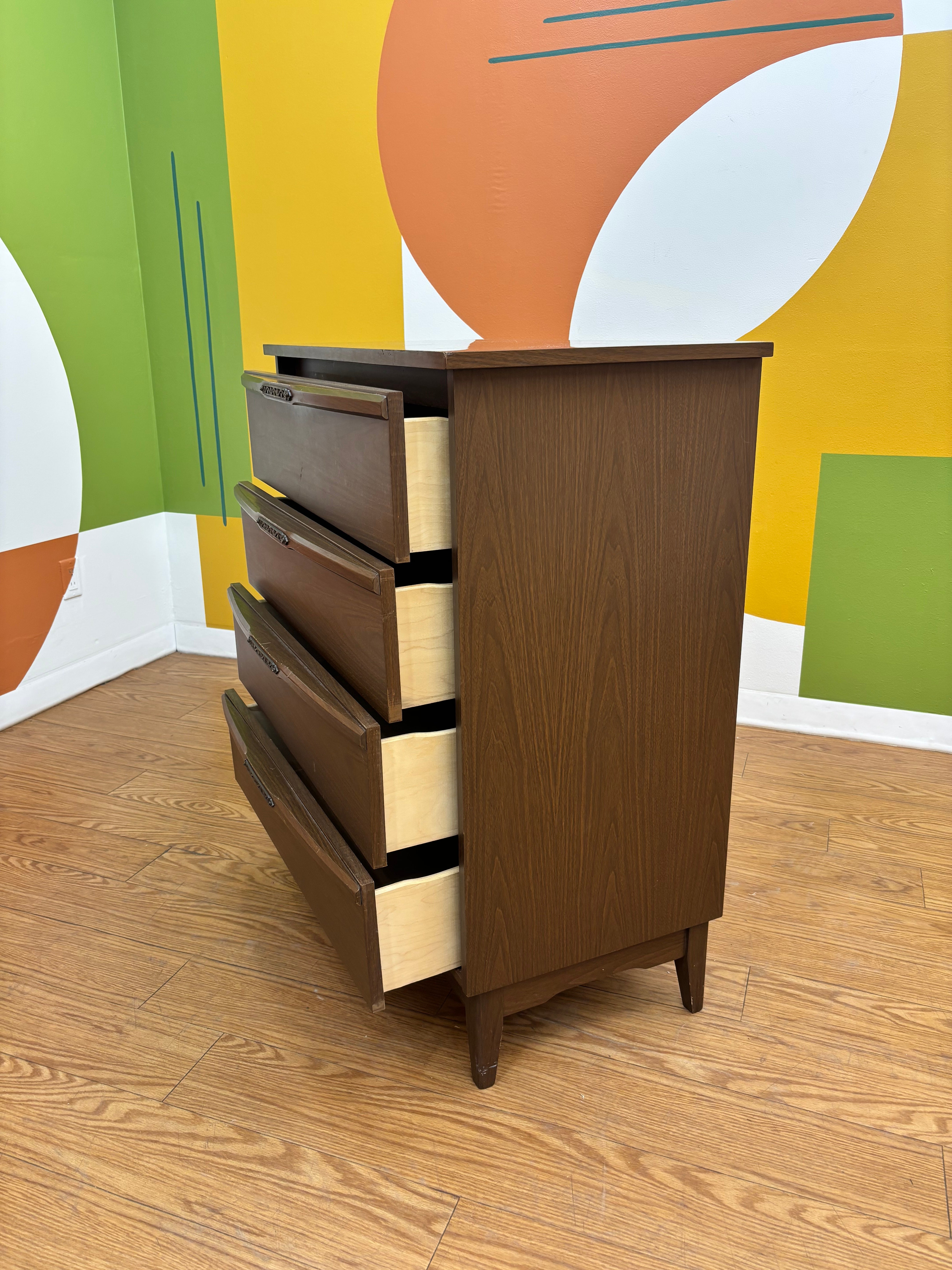 Wood 4-Drawer Dresser
