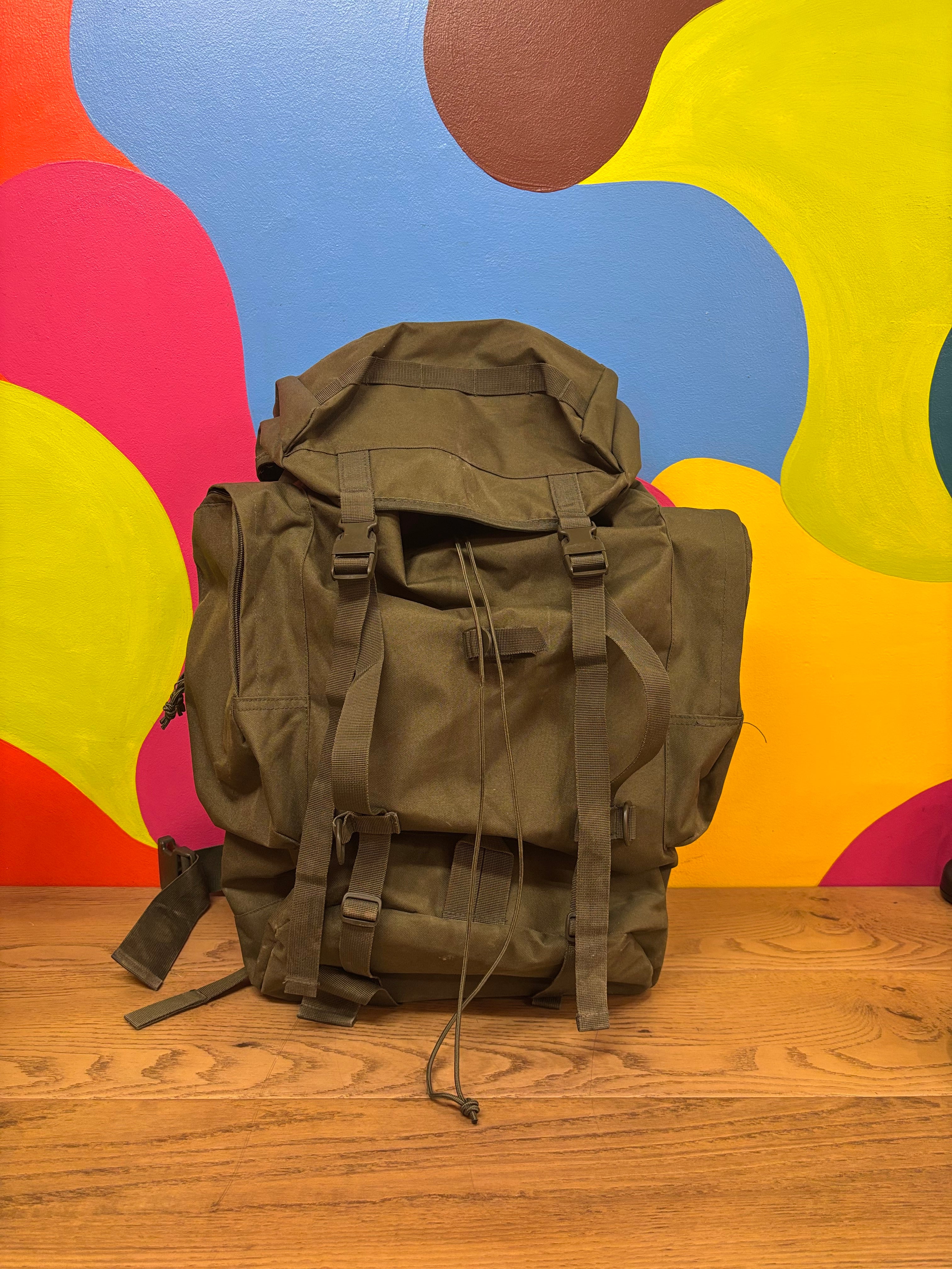 Olive Green Outdoor Backpack