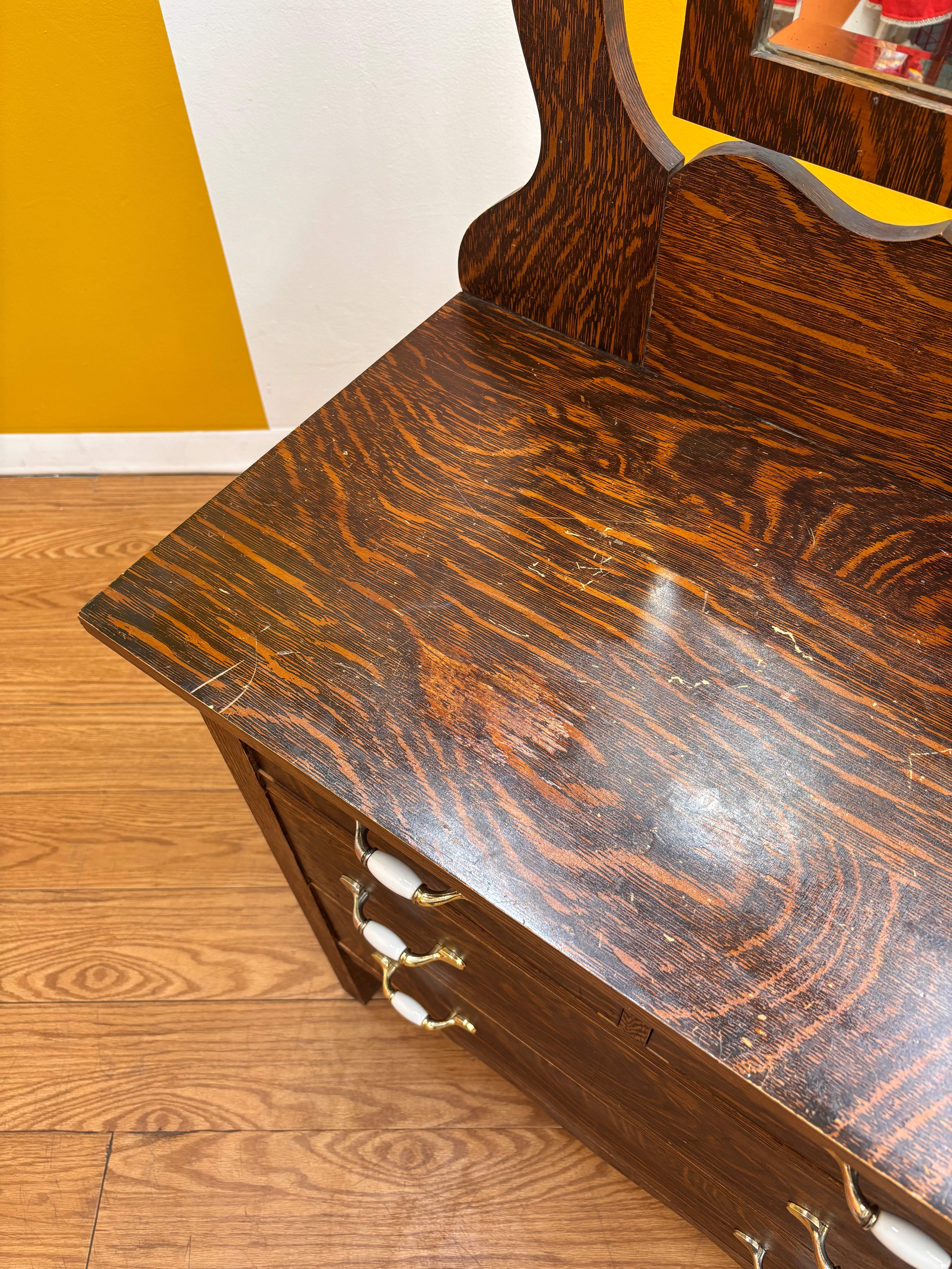 Wood Vanity Dresser