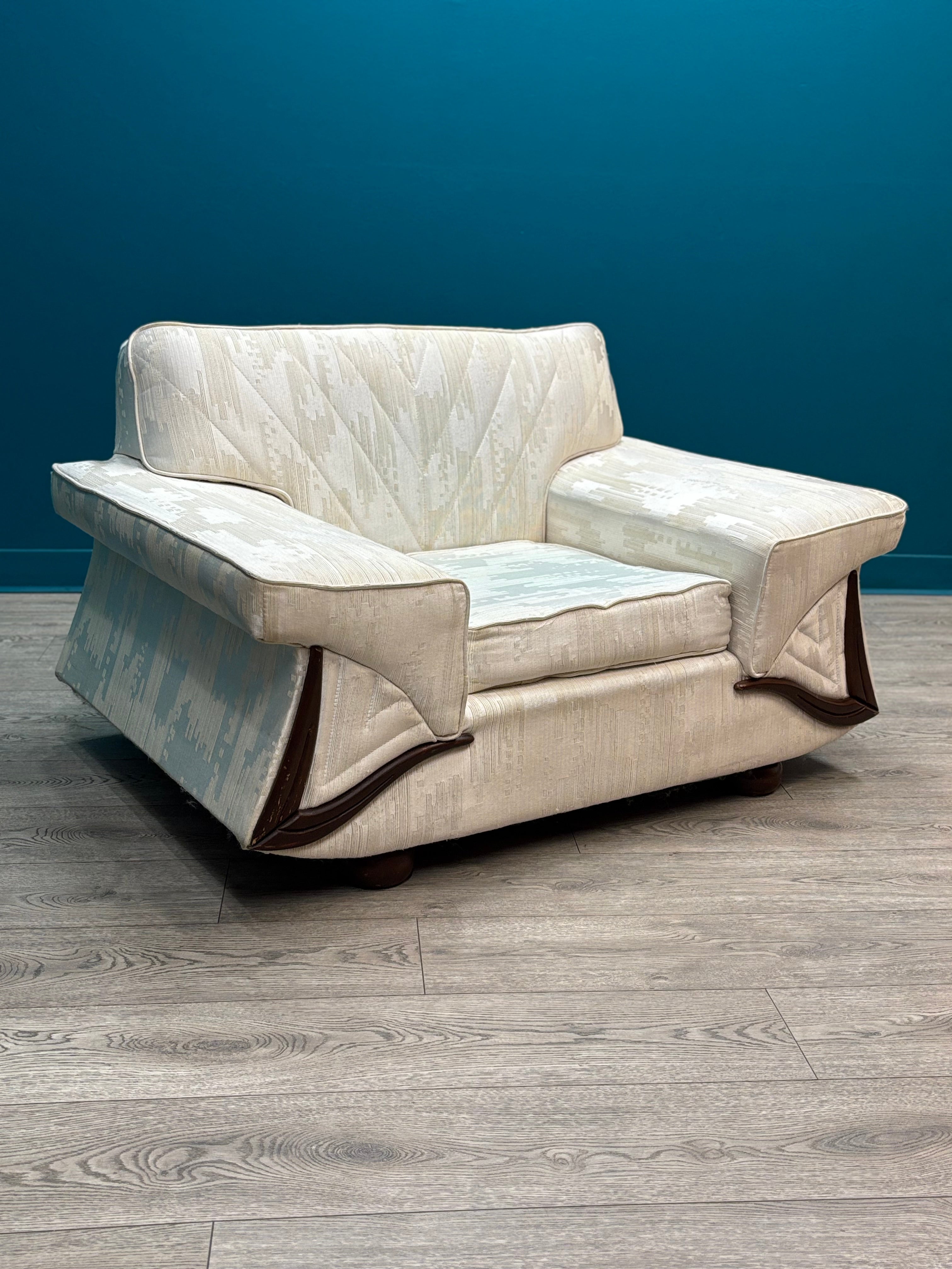 Oversized Cream Armchair