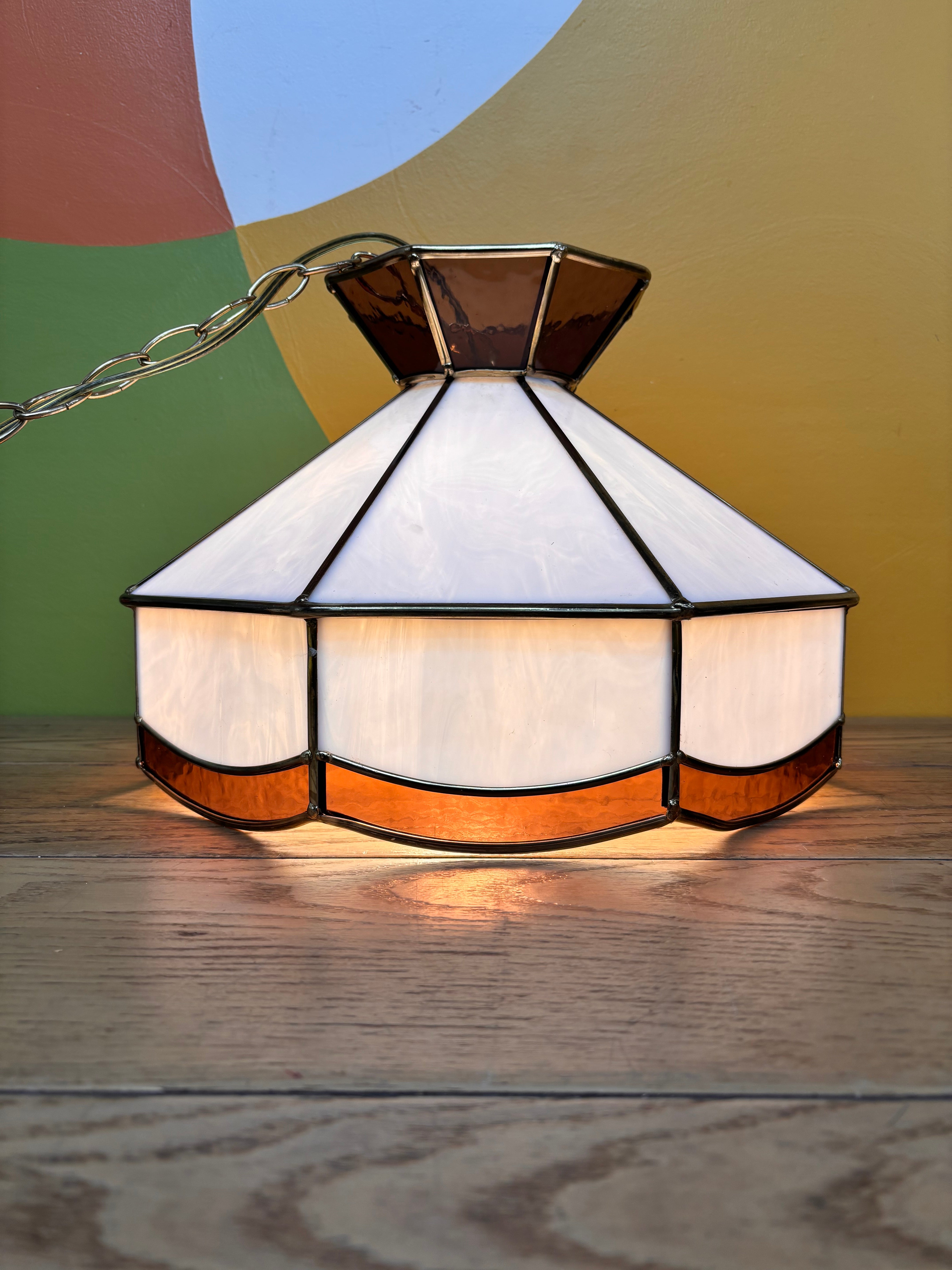 Stained Glass Swag Lamp