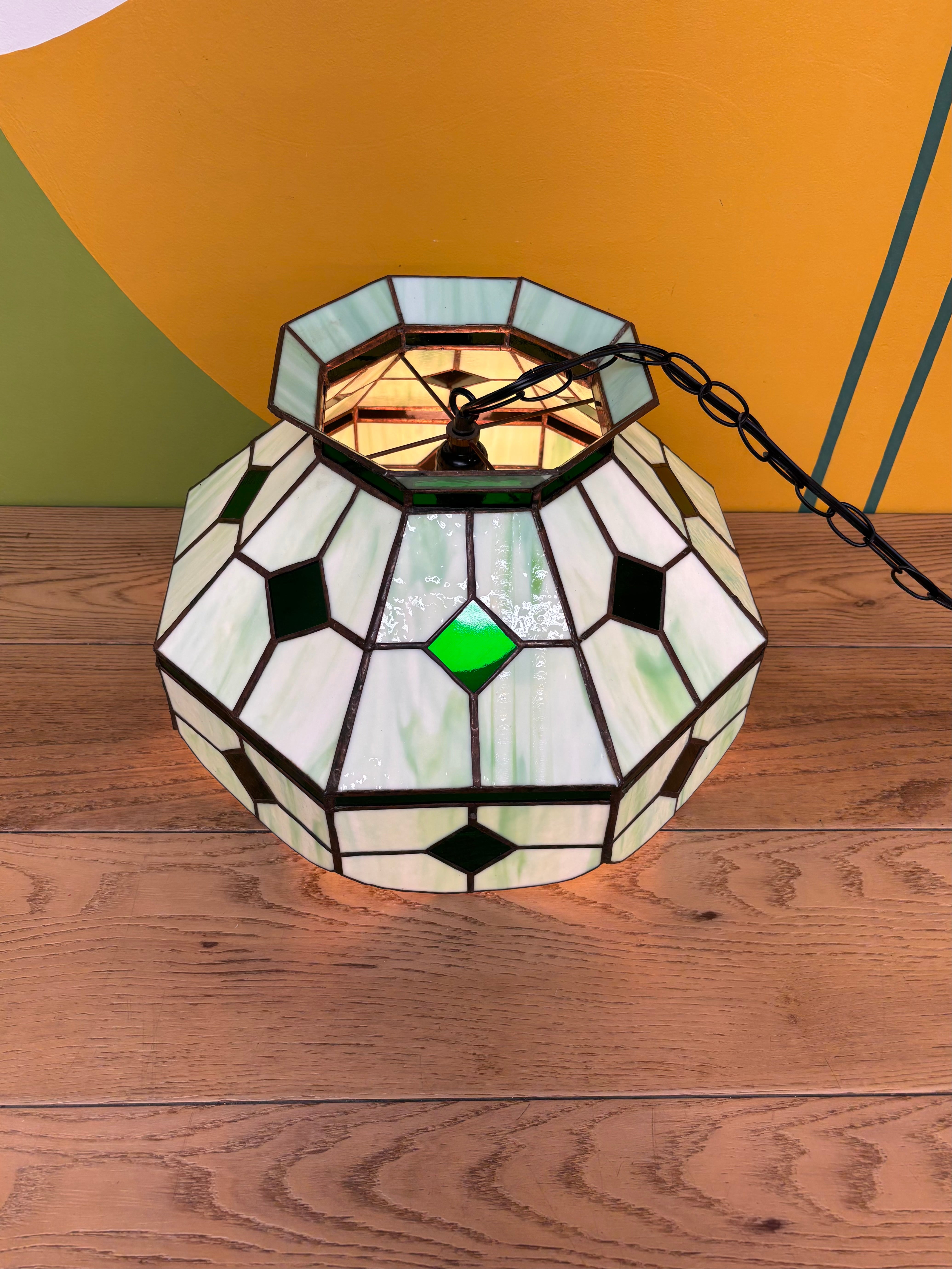 Stained Glass Swag Lamp