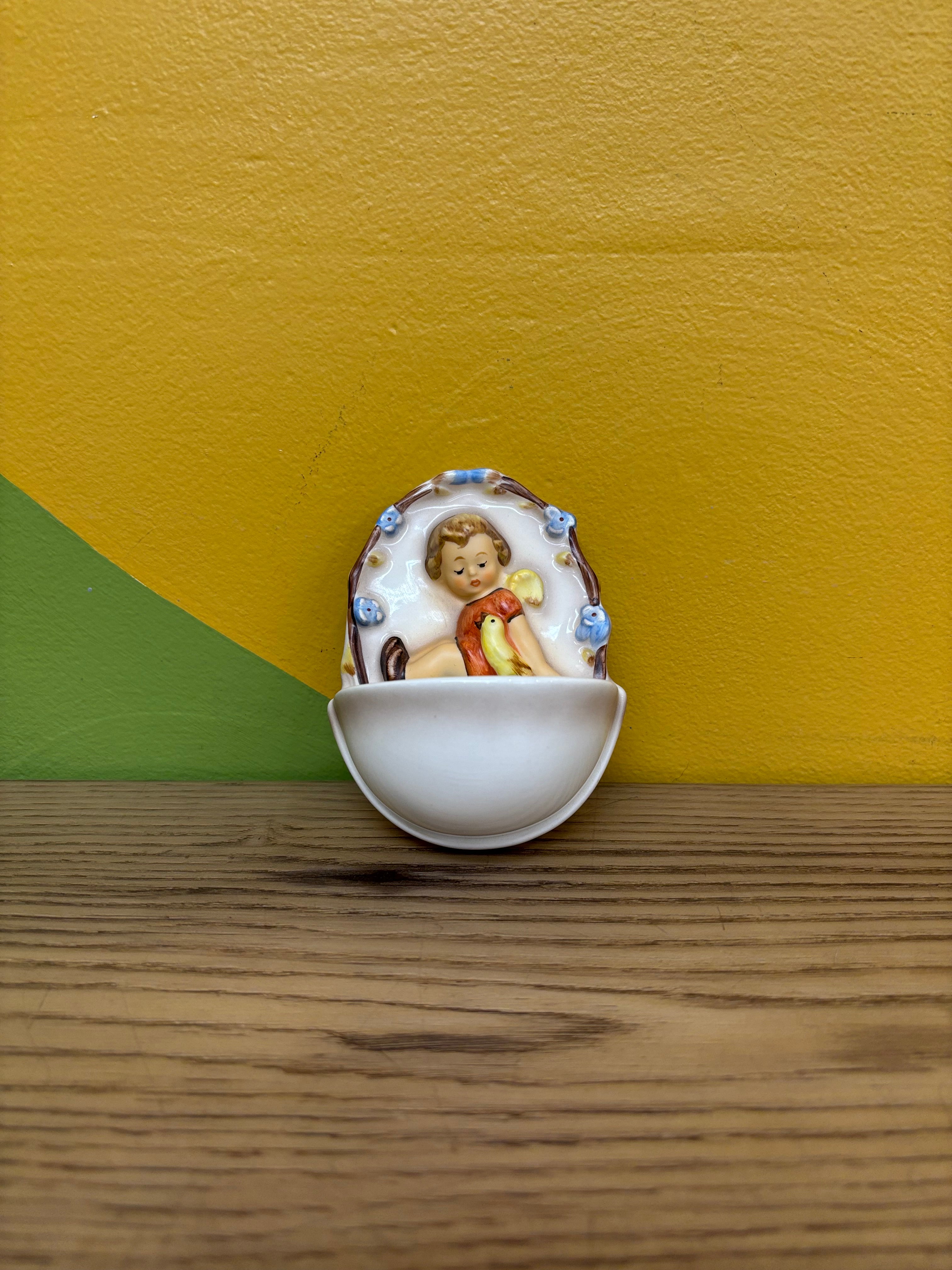 Goebel Hummel Figurine - Angel Sitting With Bird