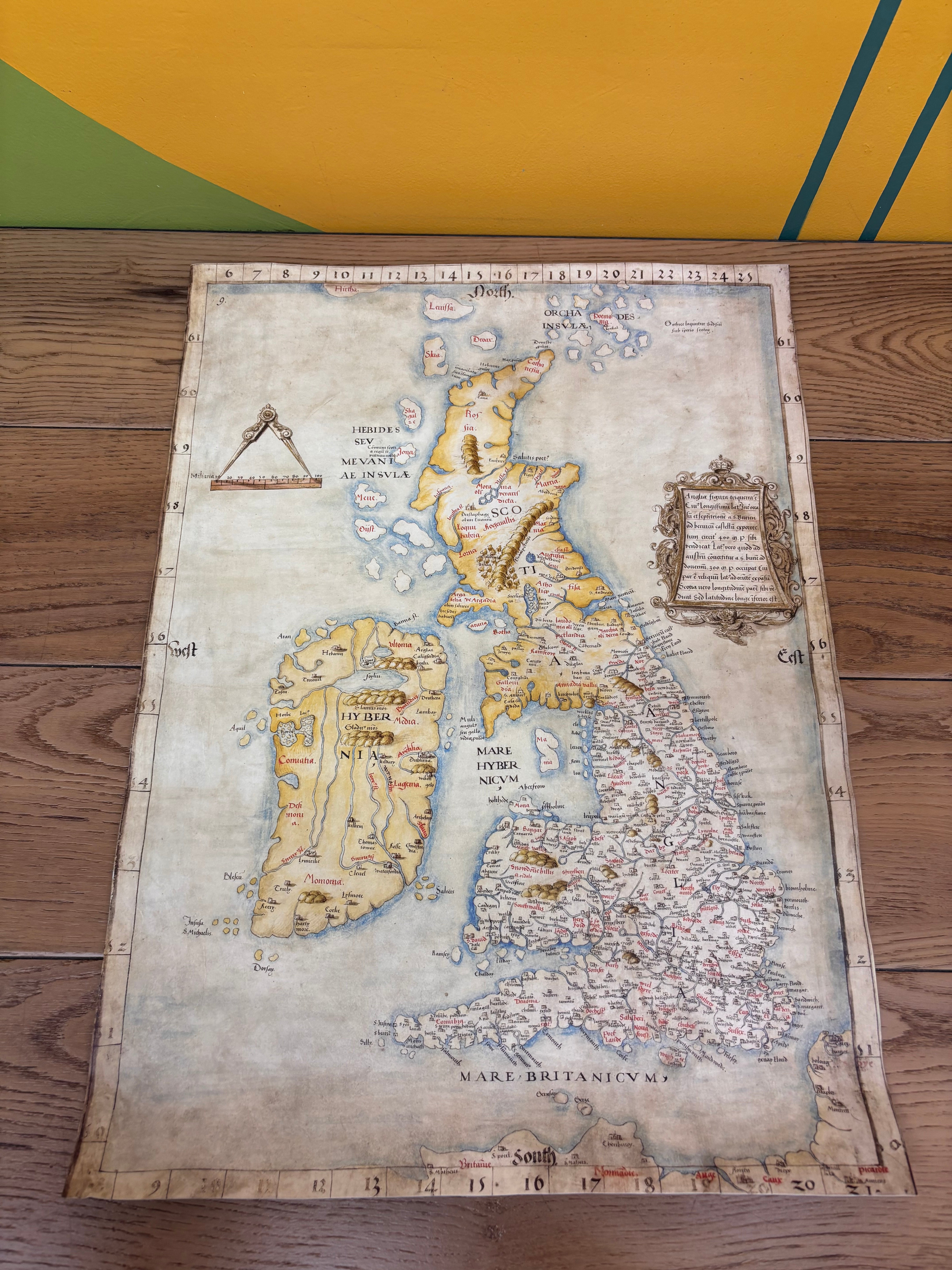 Folio Society King Henry's Map of the British Isles