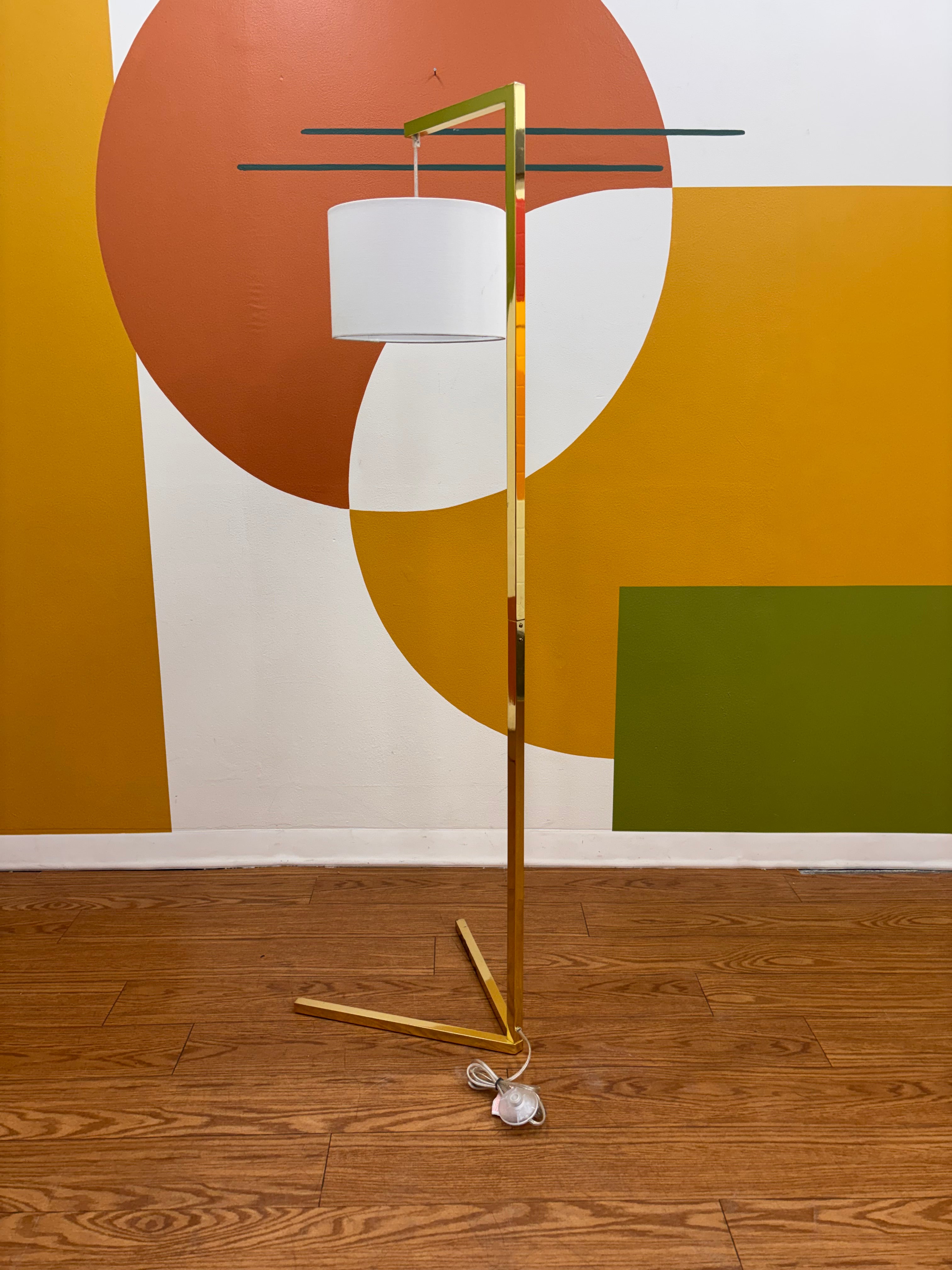 Gold Metal Floor Lamp