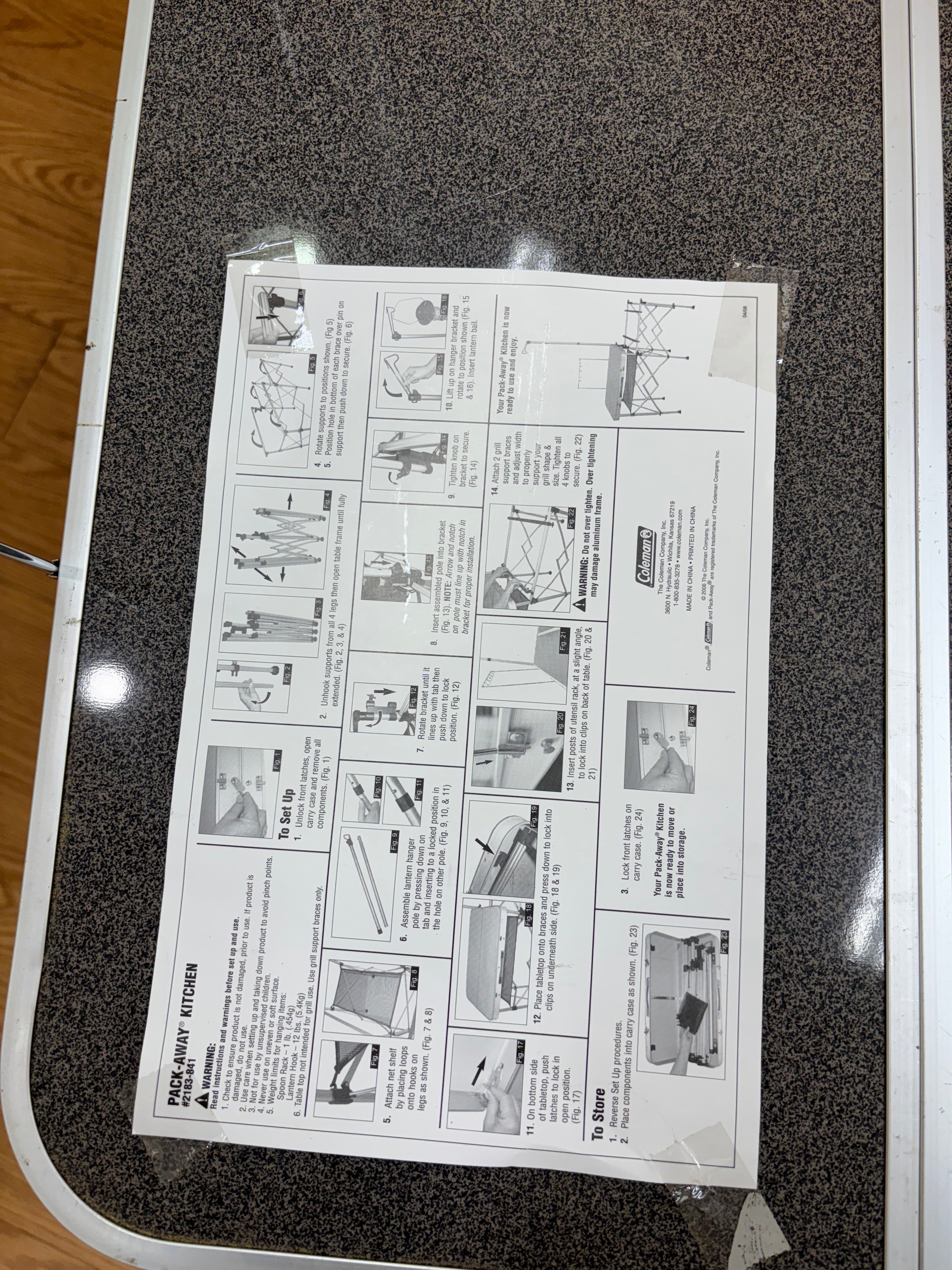 Coleman Pack Away Folding Table
