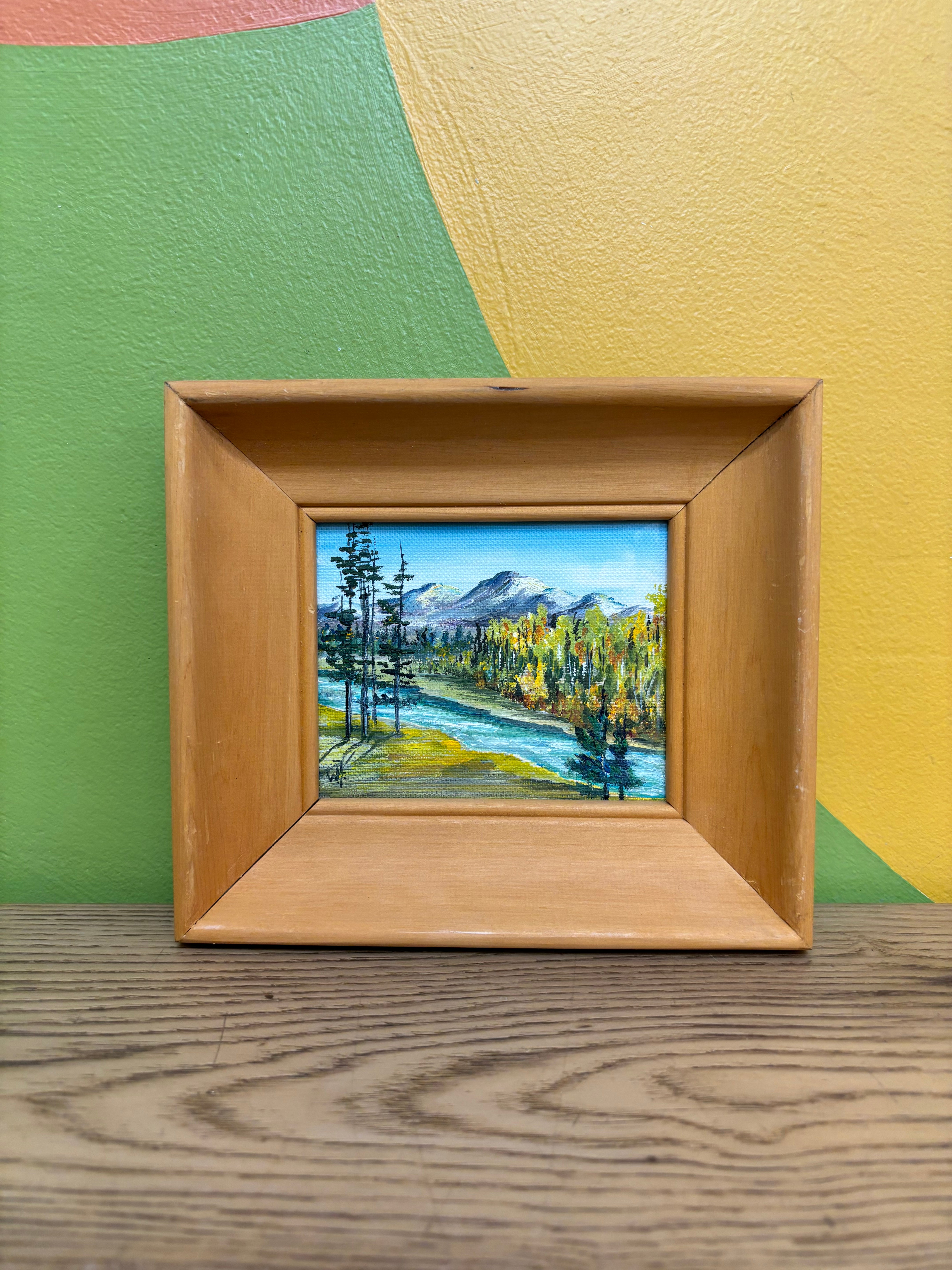 Set of 2 Small Oil Paintings
