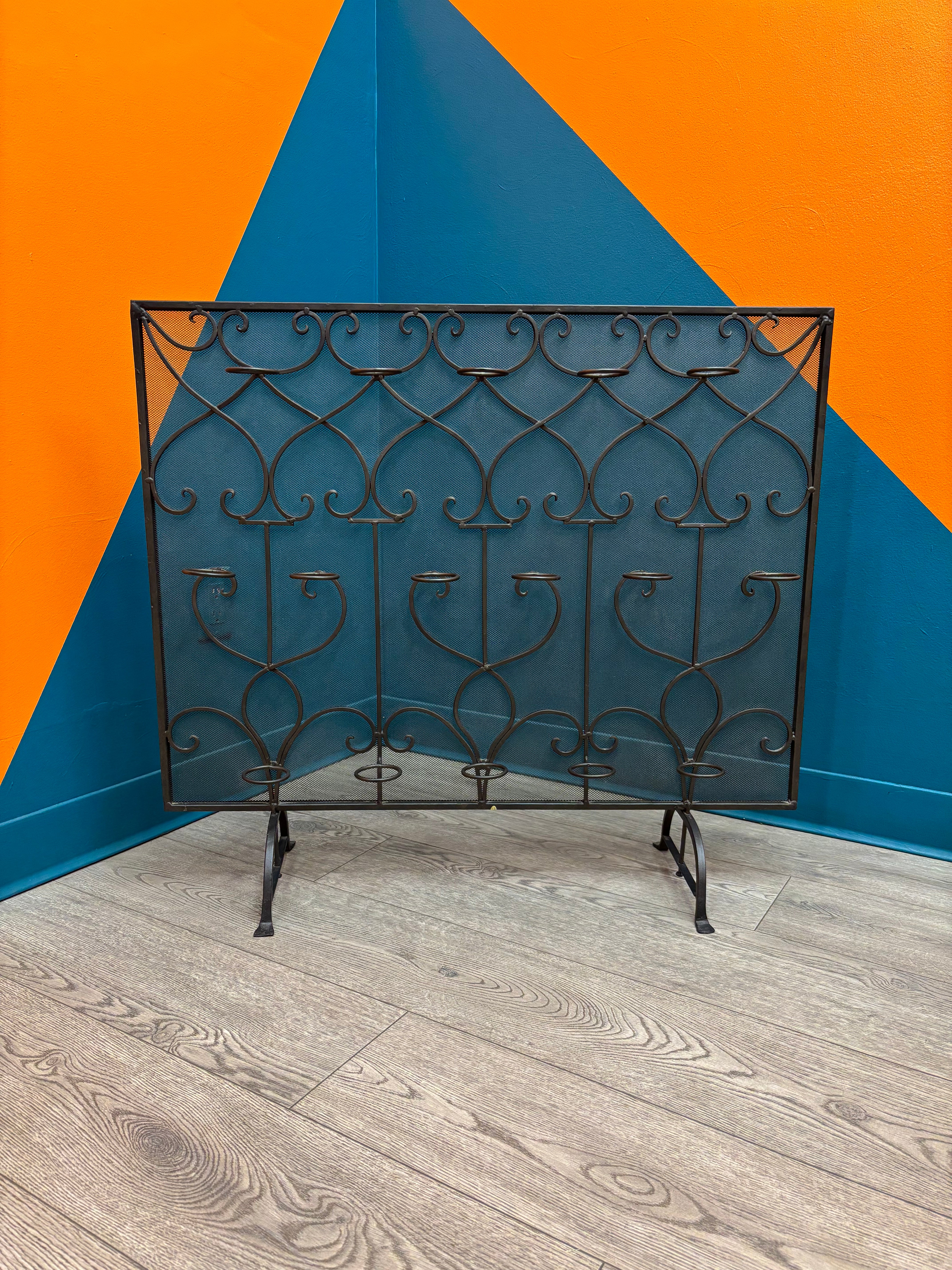 Wrought Iron Fireplace Screen