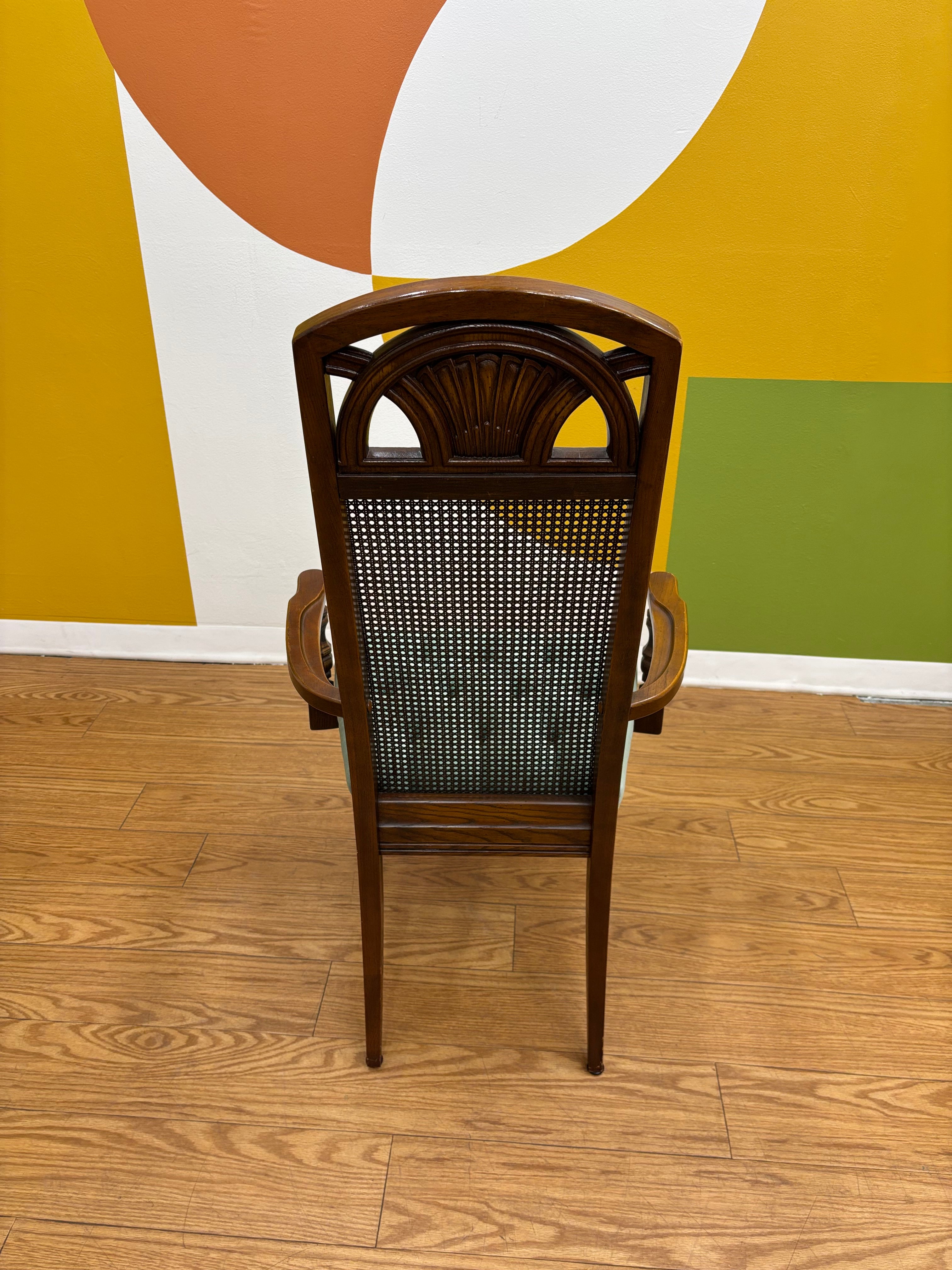 Woven Cane Dining Chair