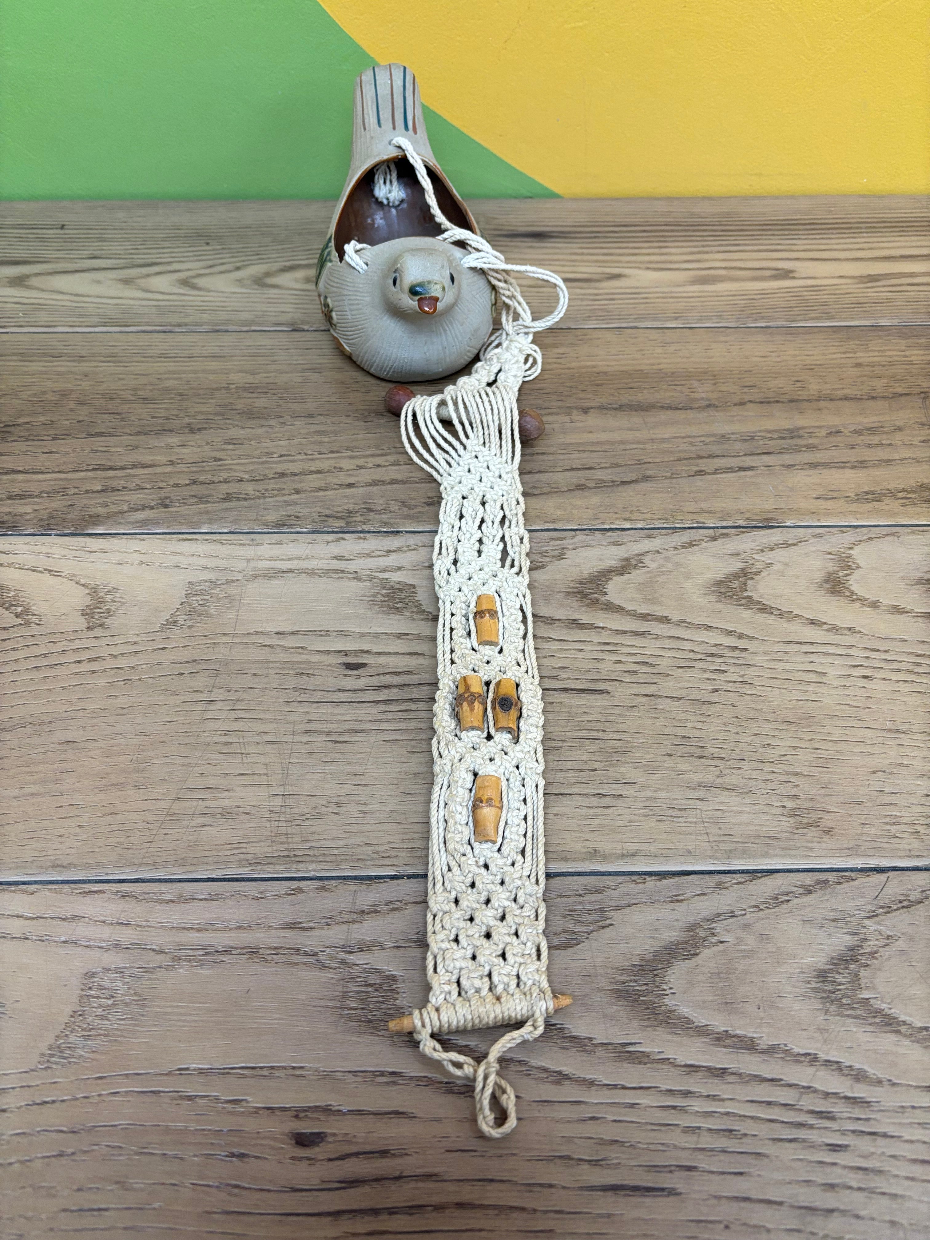 Ceramic Hanging Bird Planter