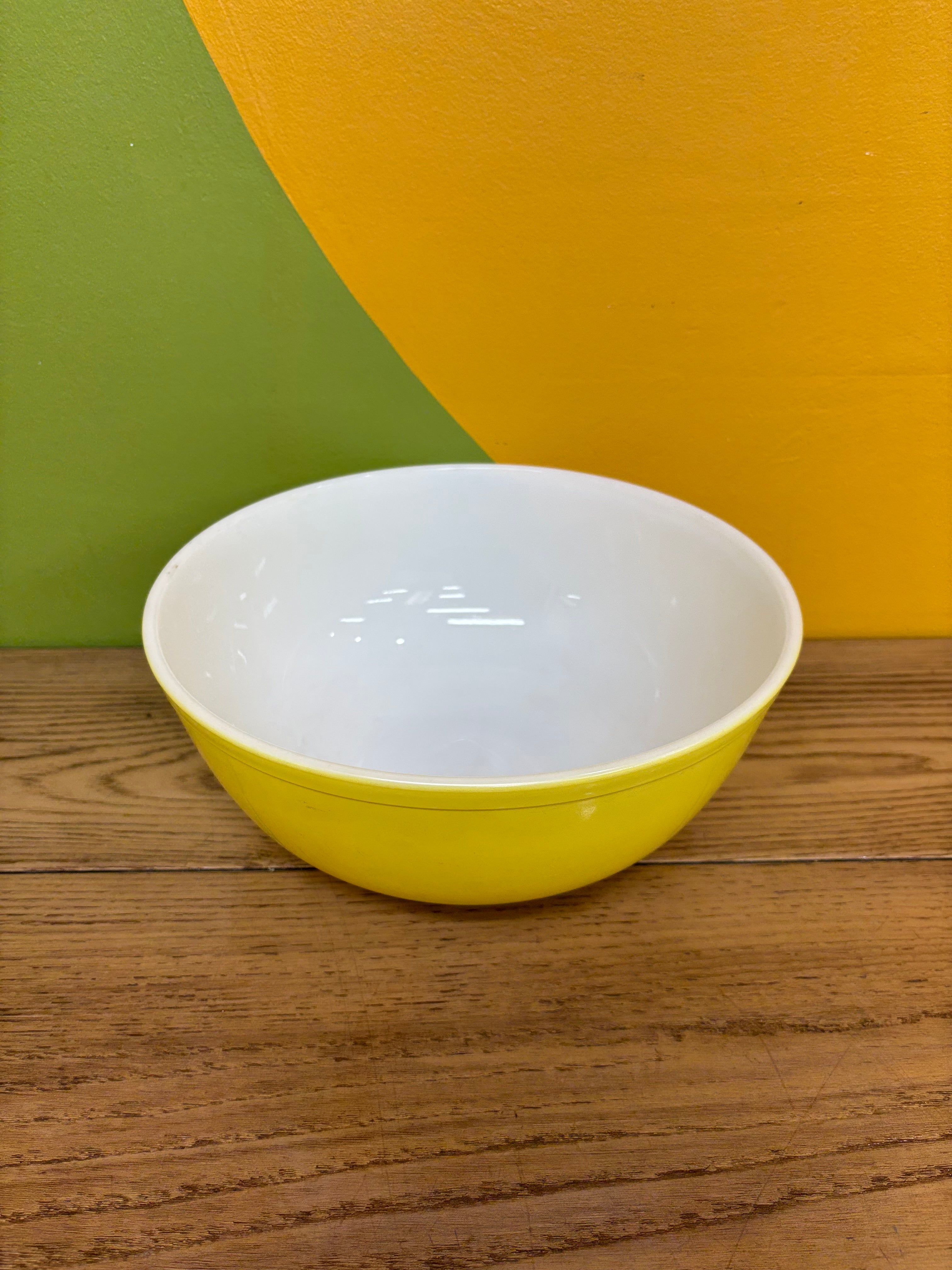 Yellow Pyrex Mixing Bowl