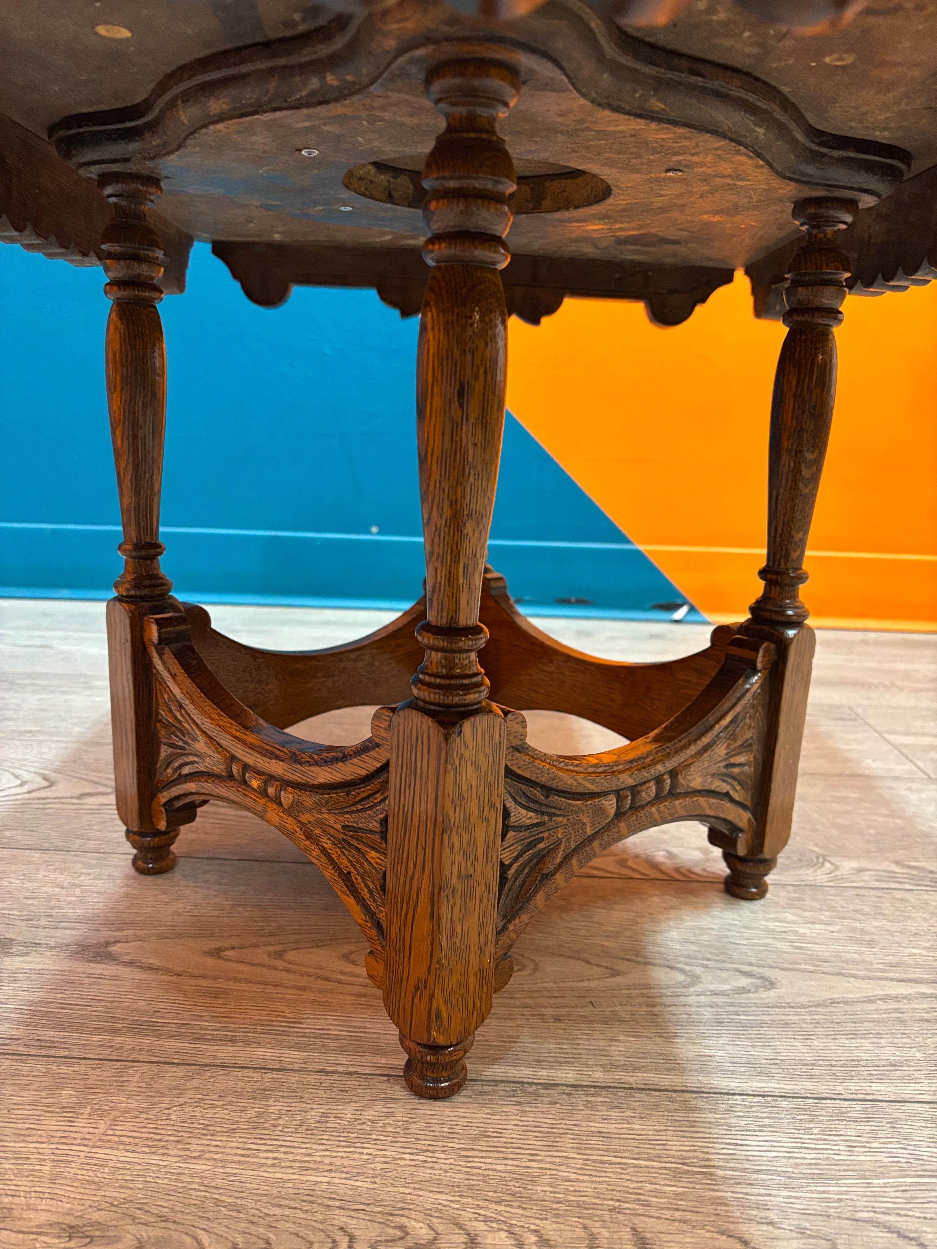 Wood Carved Table