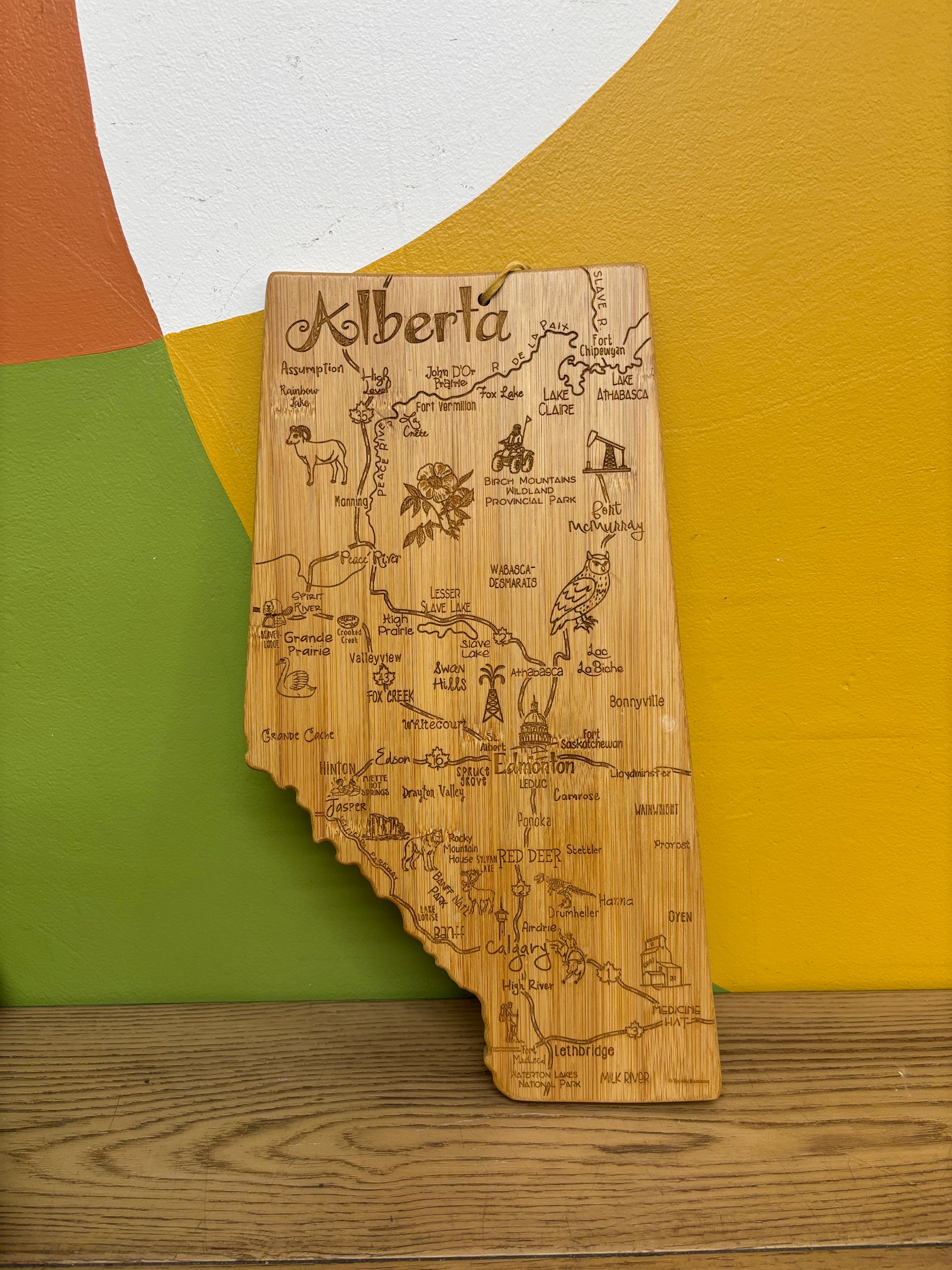 Alberta Shaped Cutting Board