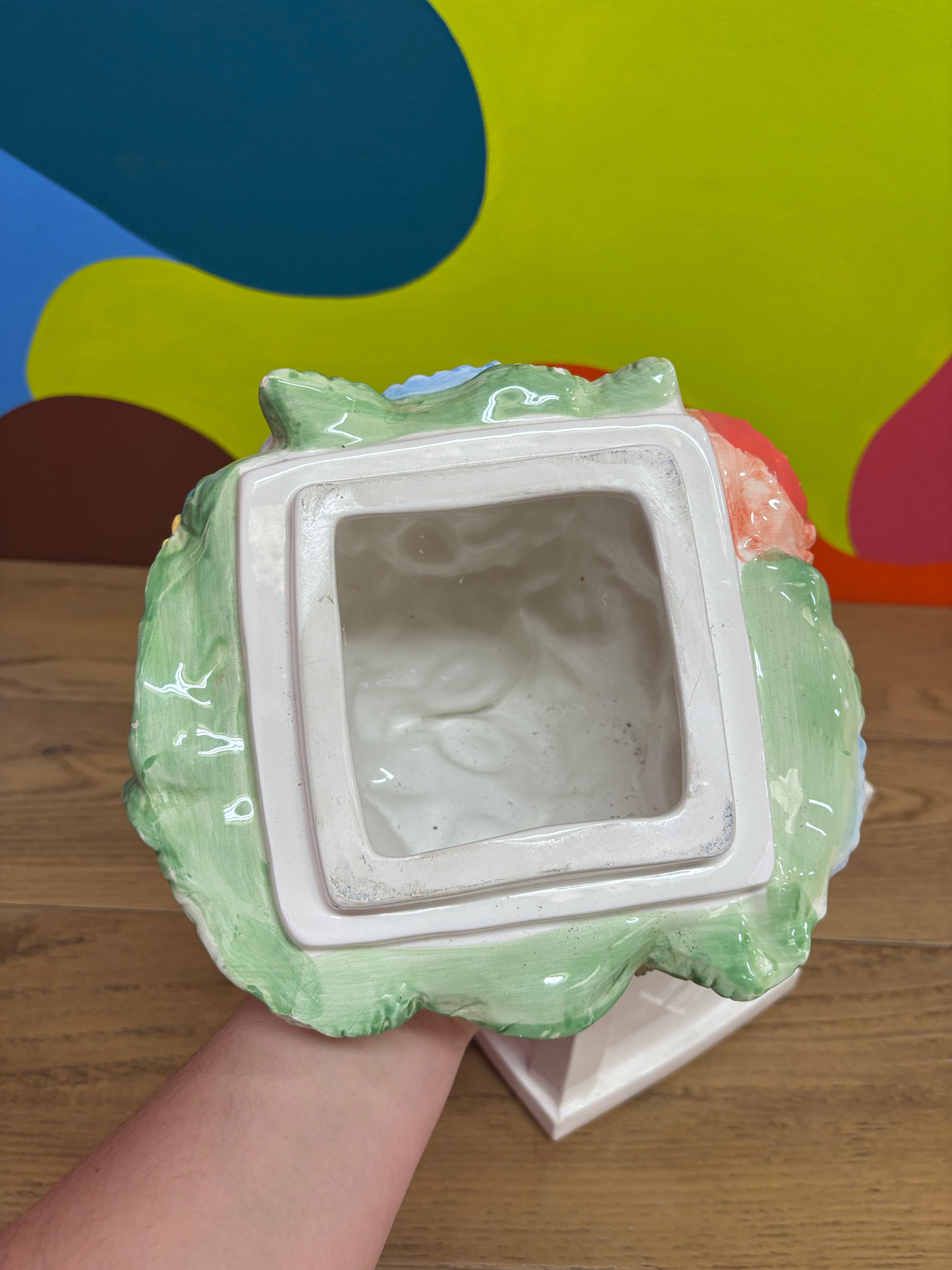 Ceramic Floral Canister