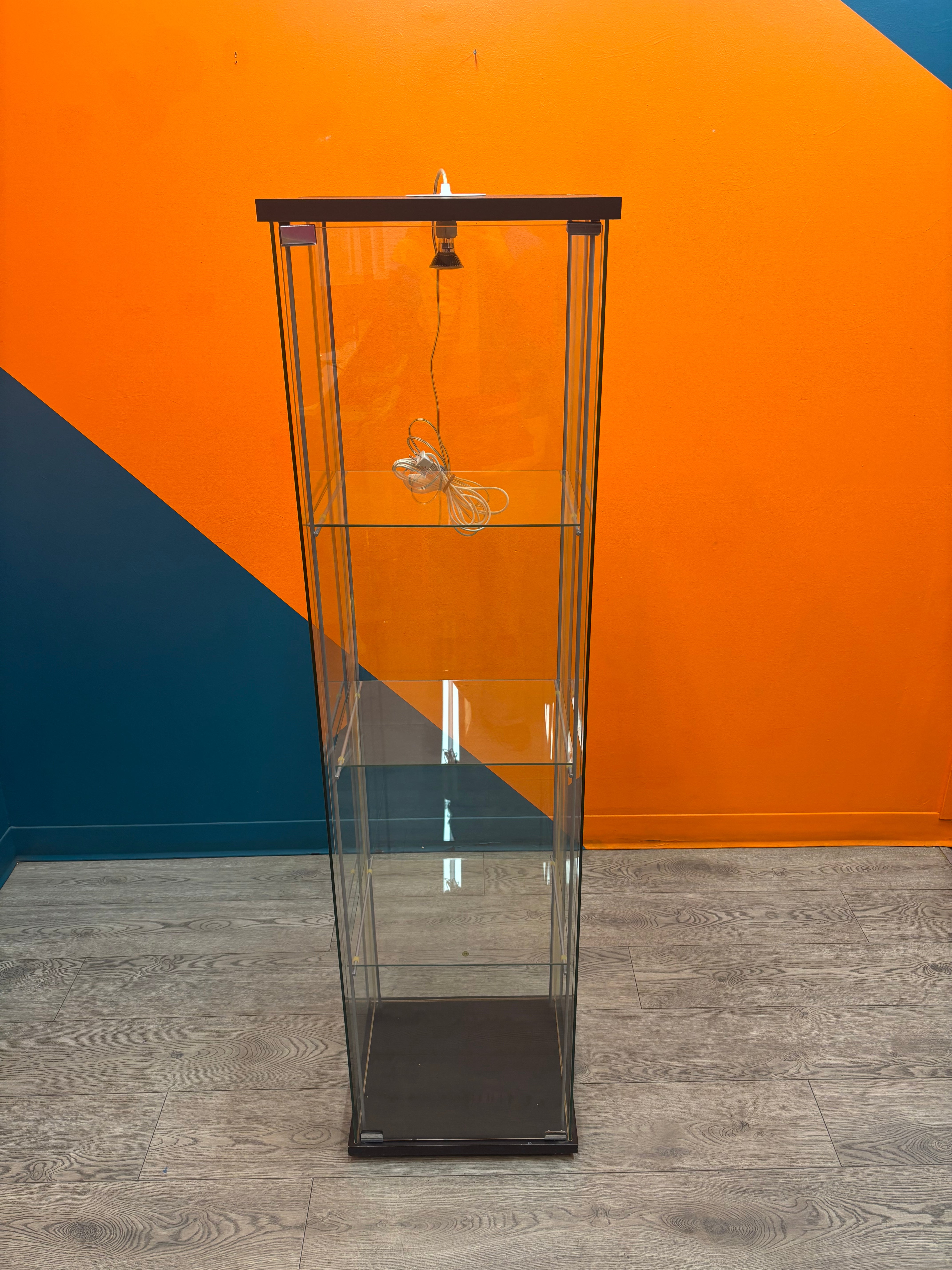 4 Tier Glass Curio Cabinet