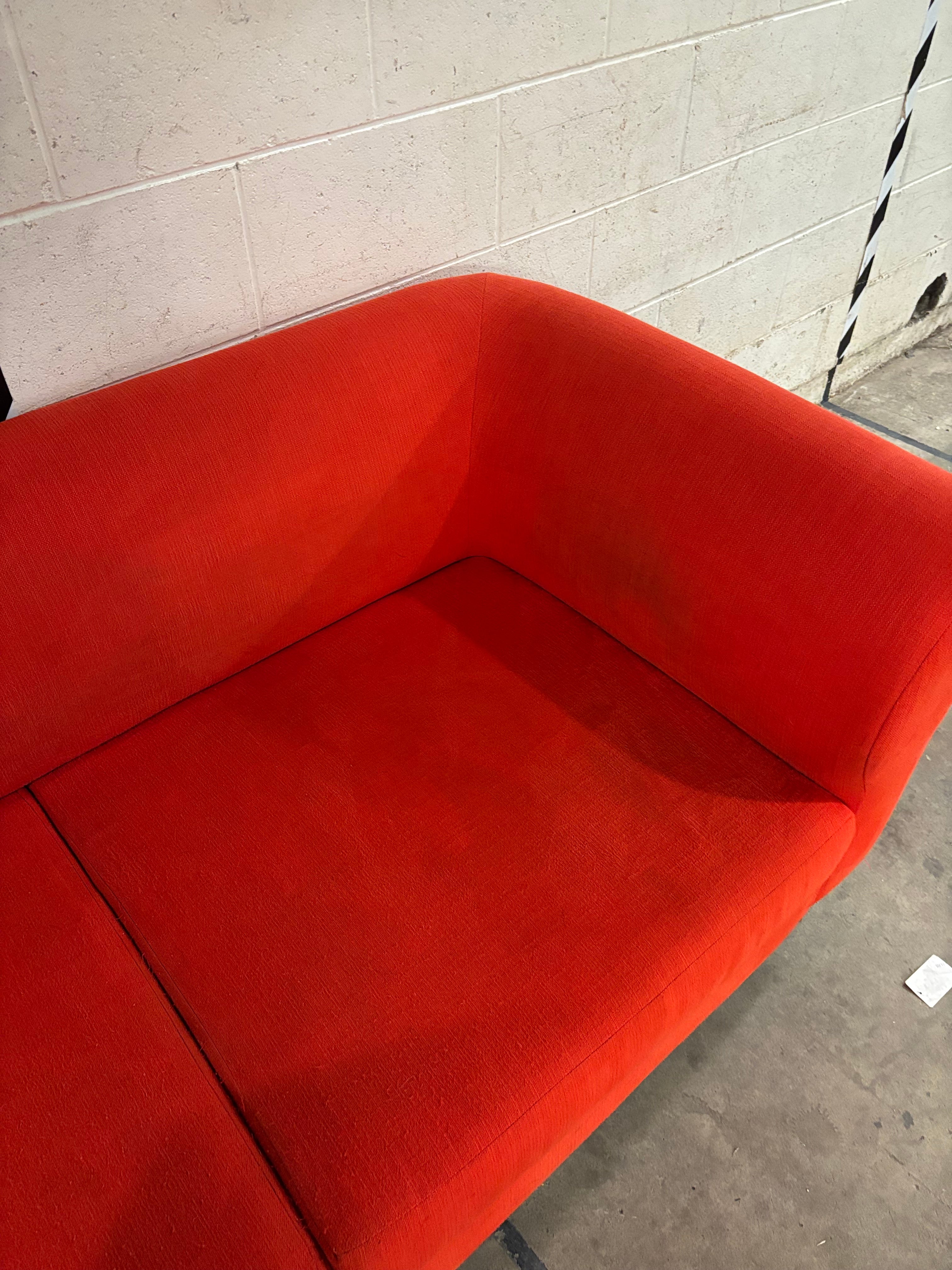 Orange 2 Piece Sectional (EQ3)