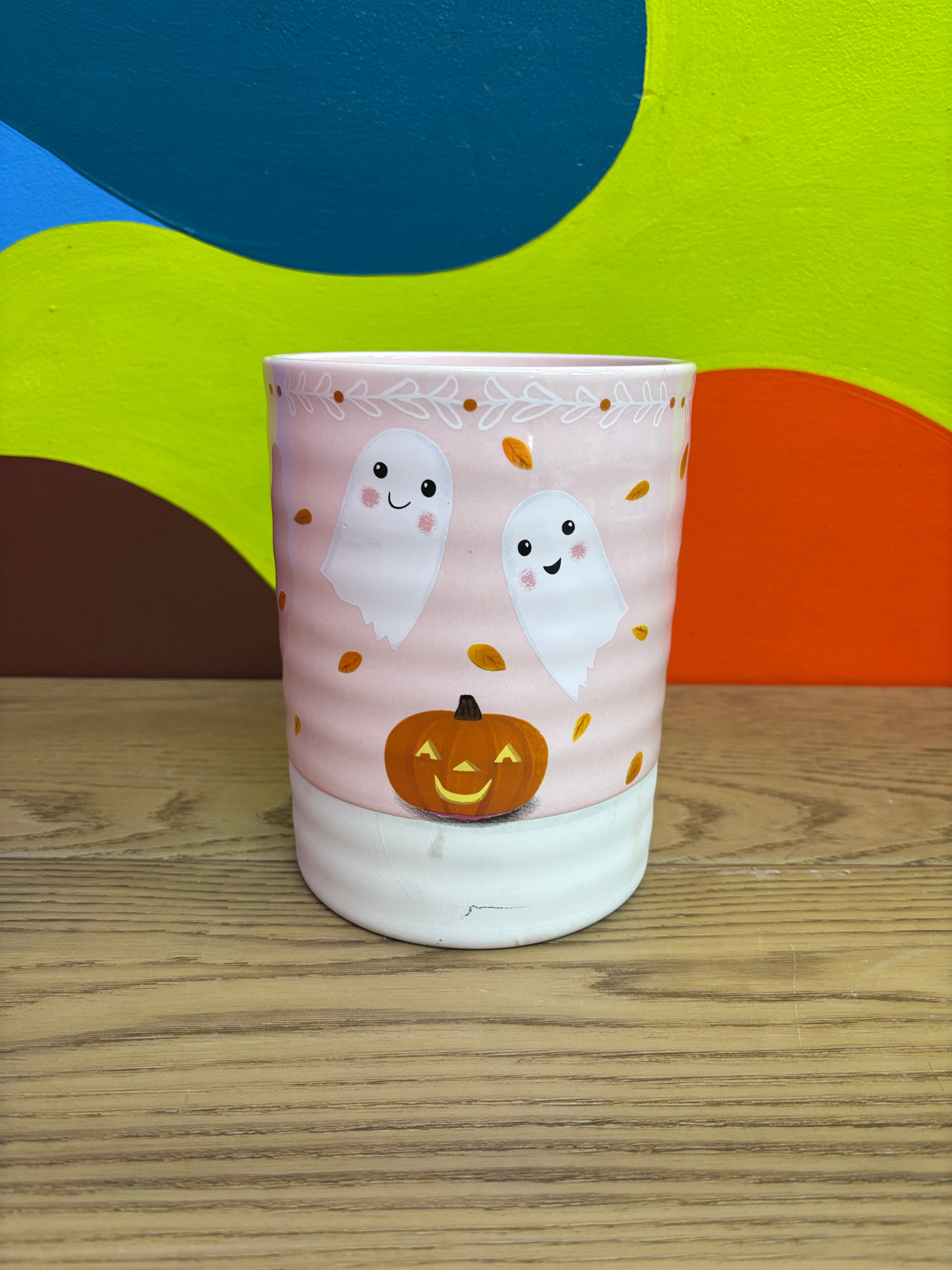 Ghost & Pumpkin Plant Pot