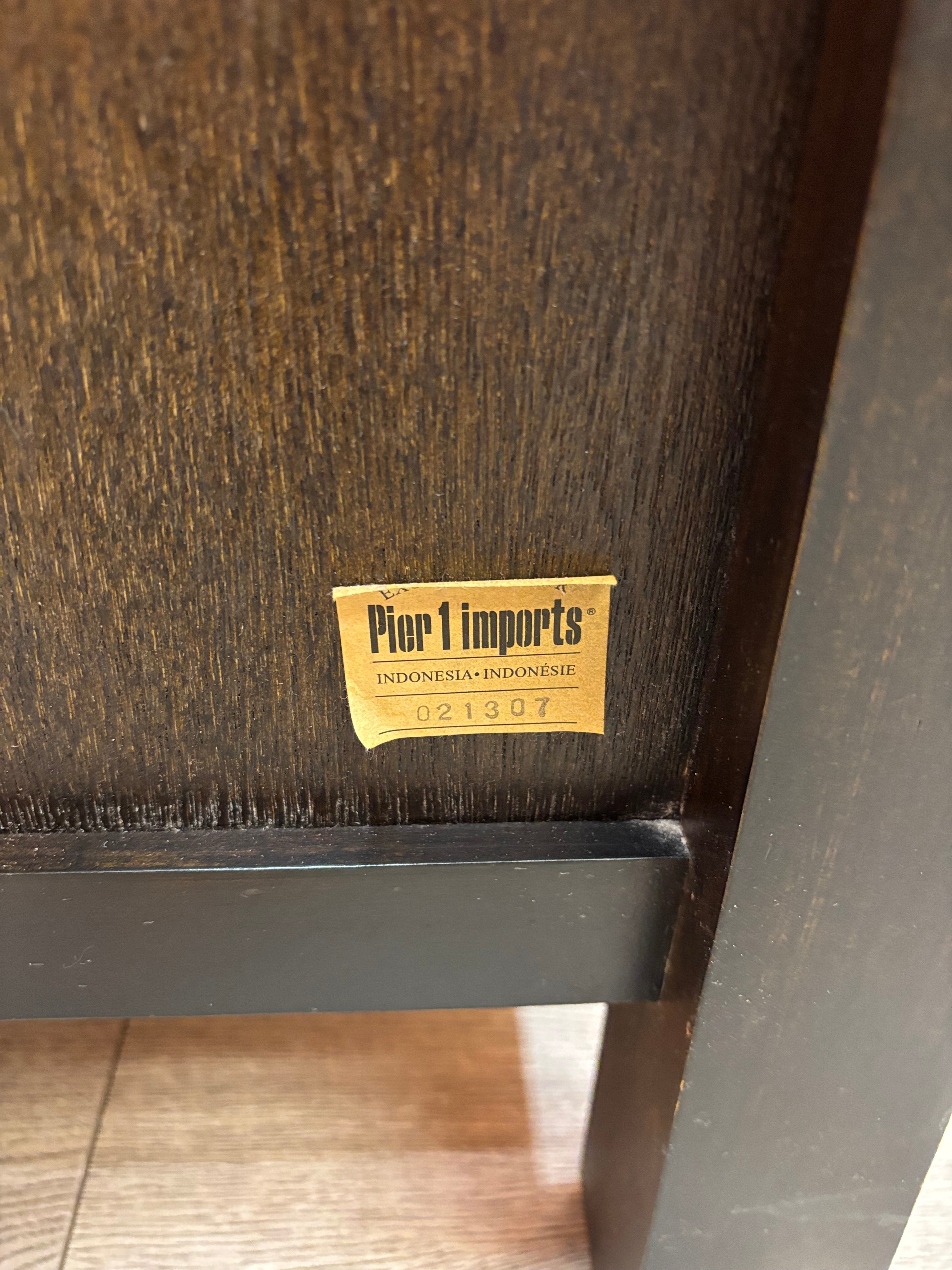 Black Wood Nightstand (Pier 1)