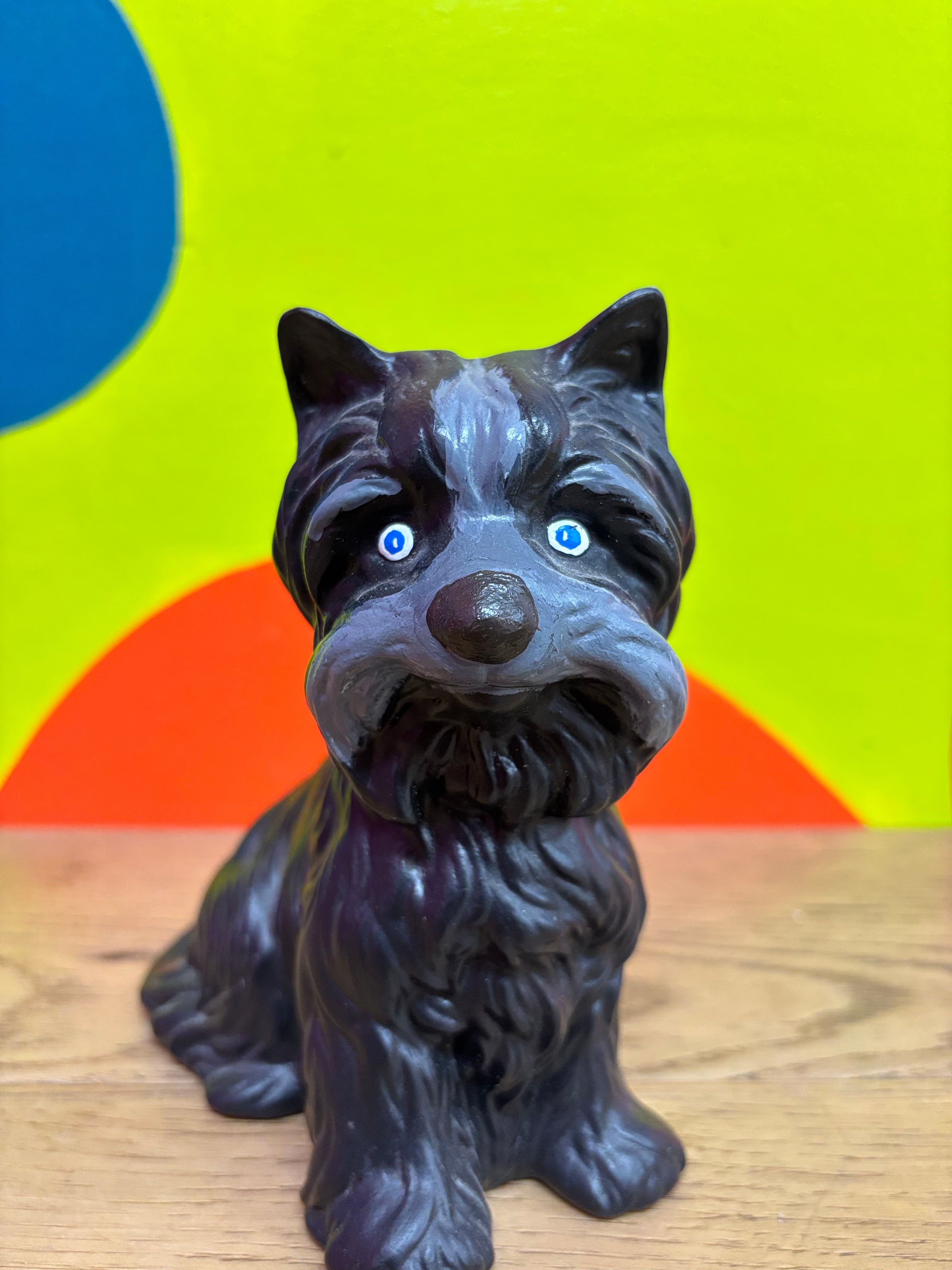 Black Dog Figurine