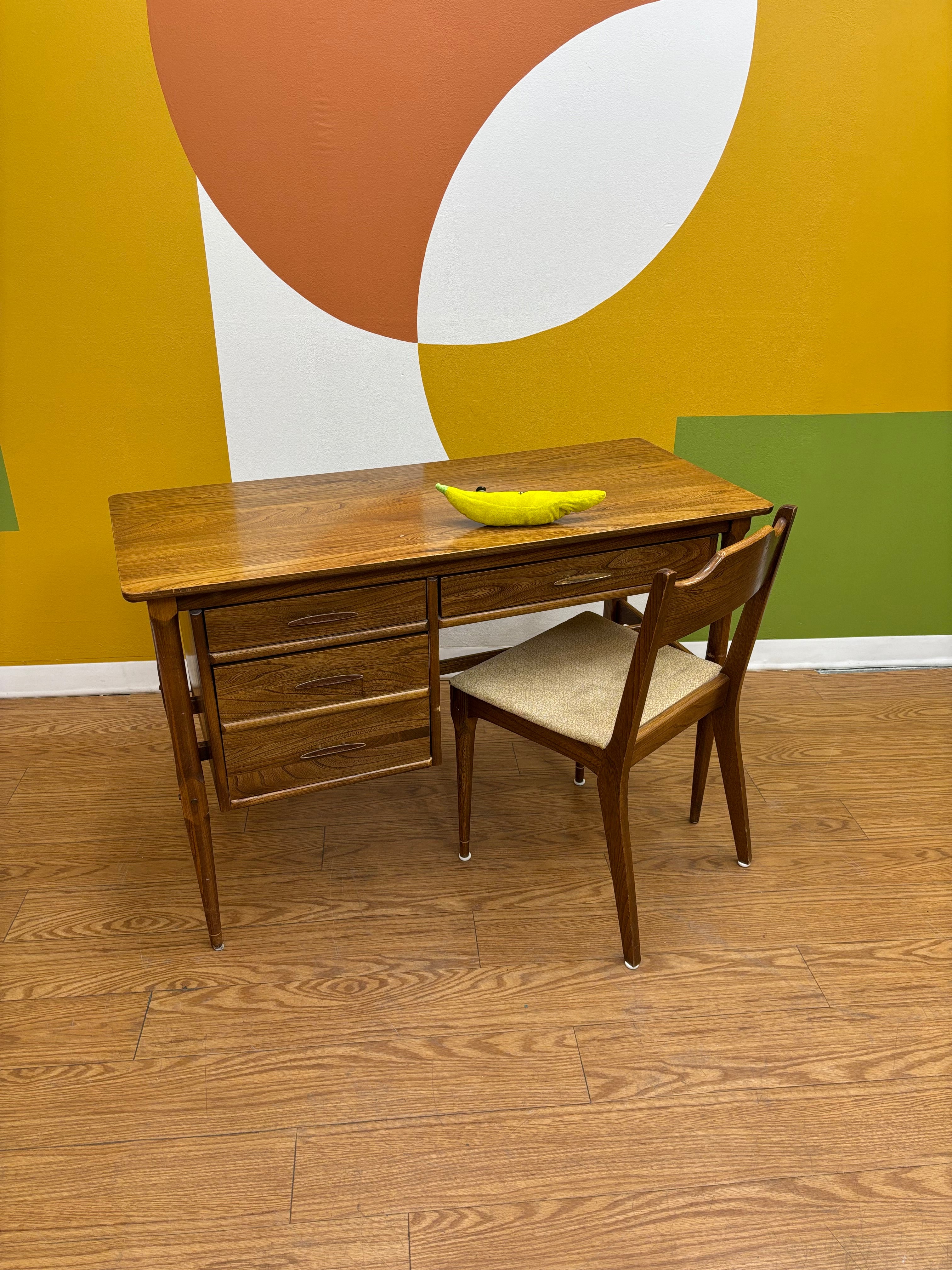 Wood Writing Desk with Matching Chair