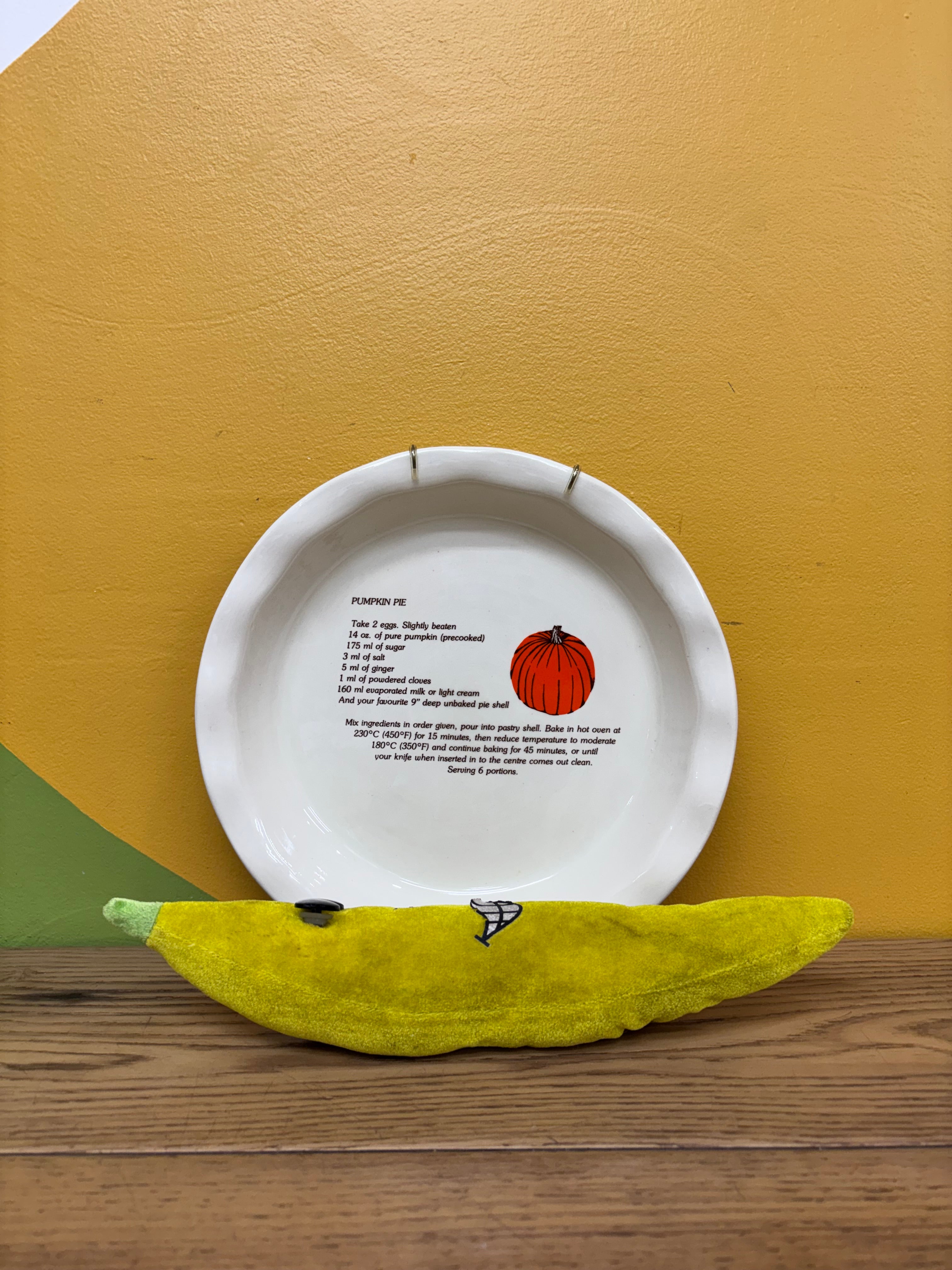 Pumpkin Pie Wall Plate