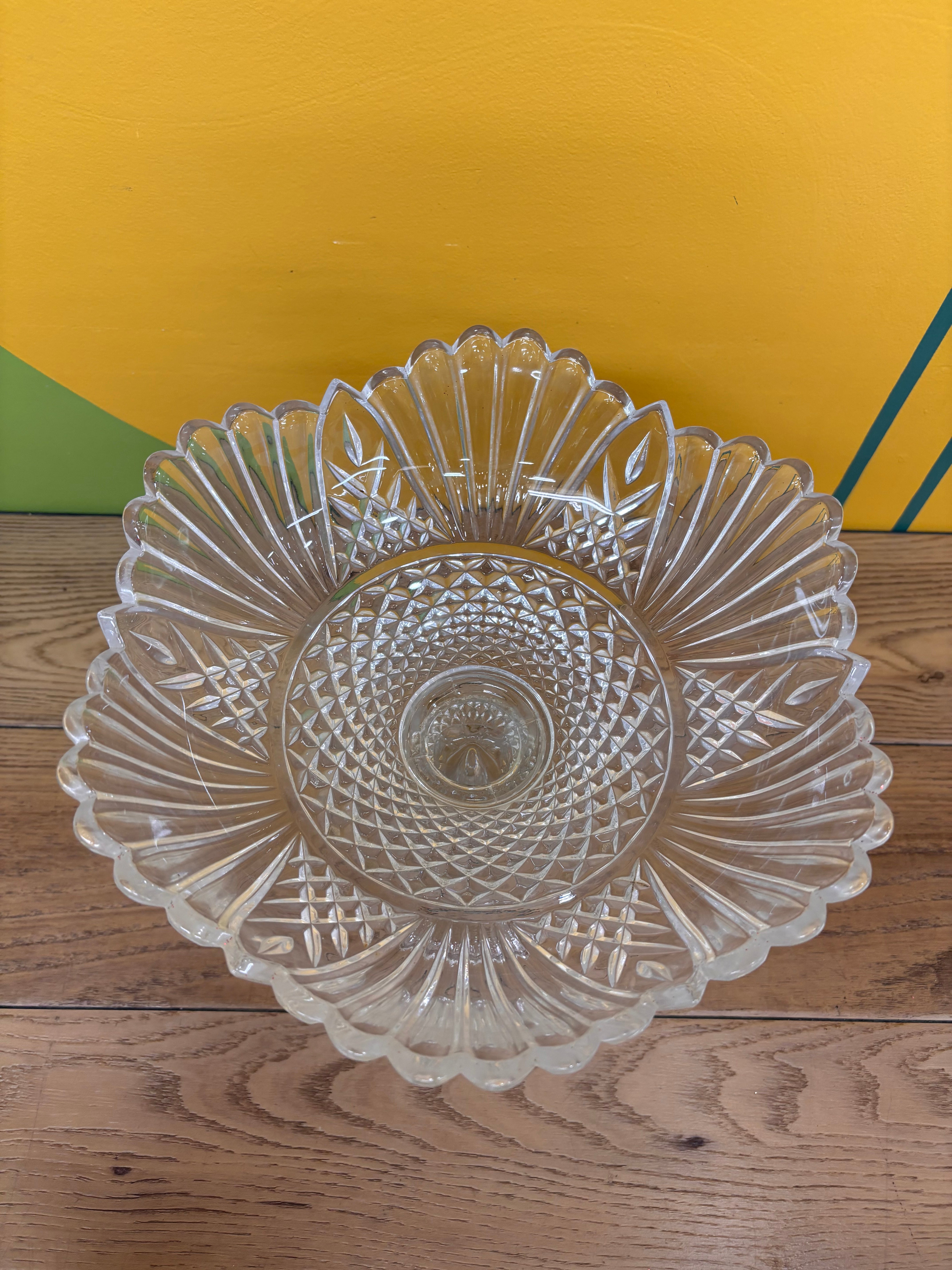 Crystal Pedestal Bowl