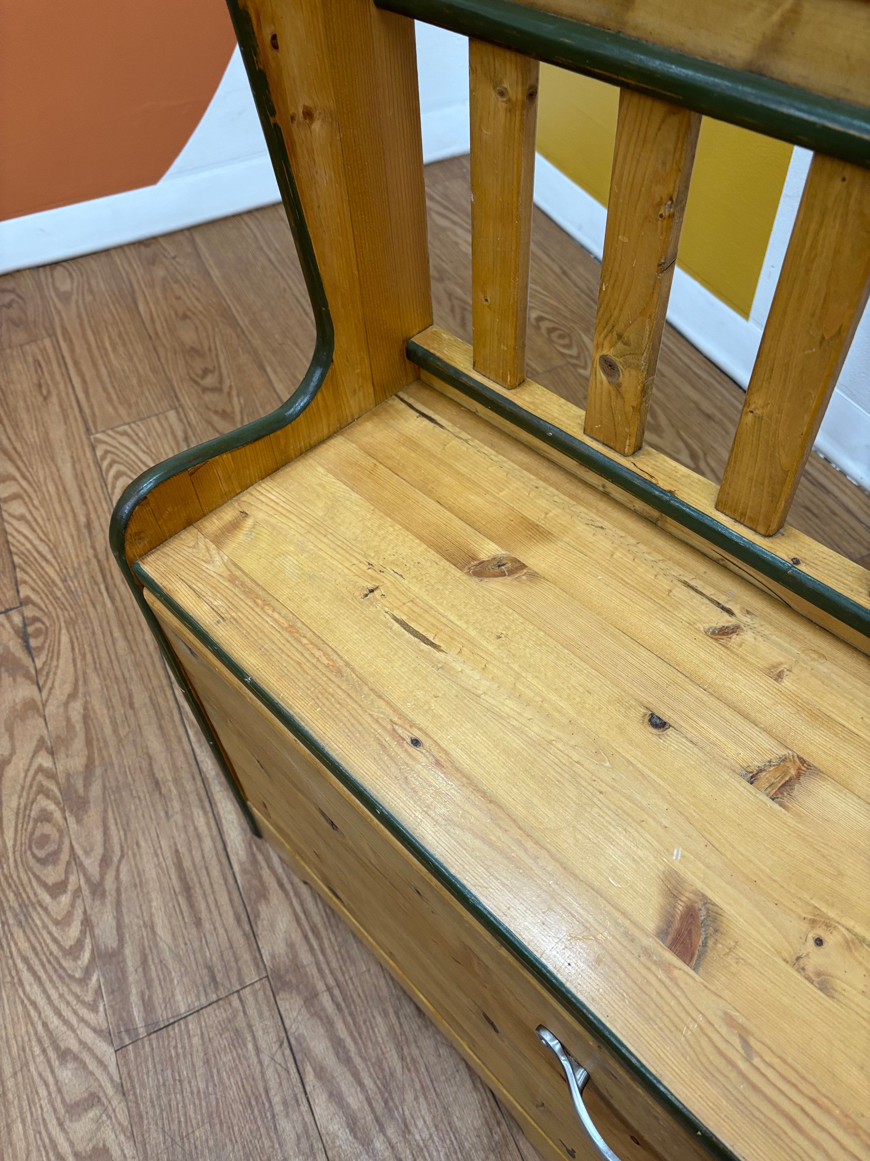 Wood Shoe Bench