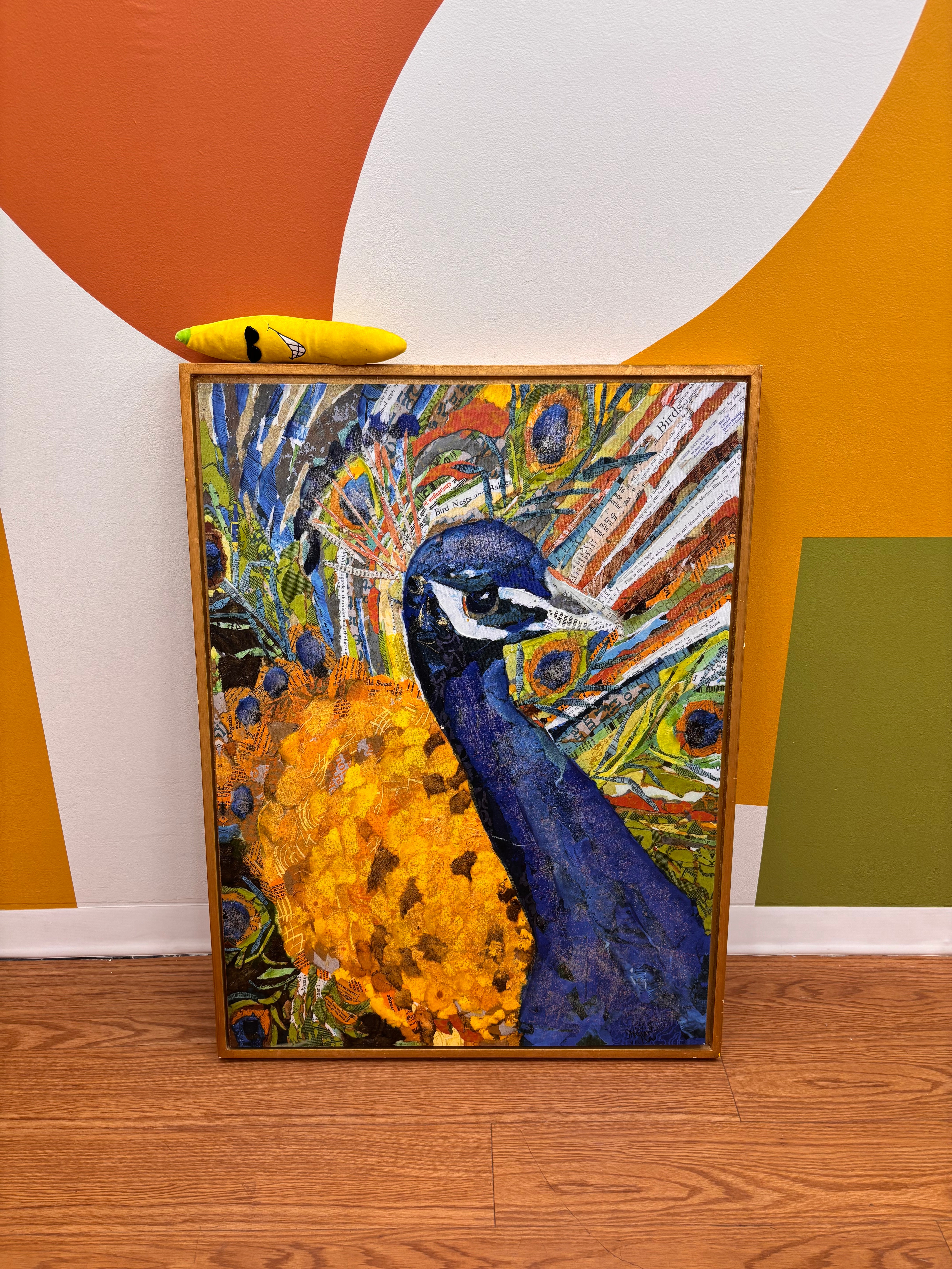 Peacock Collage Wall Art