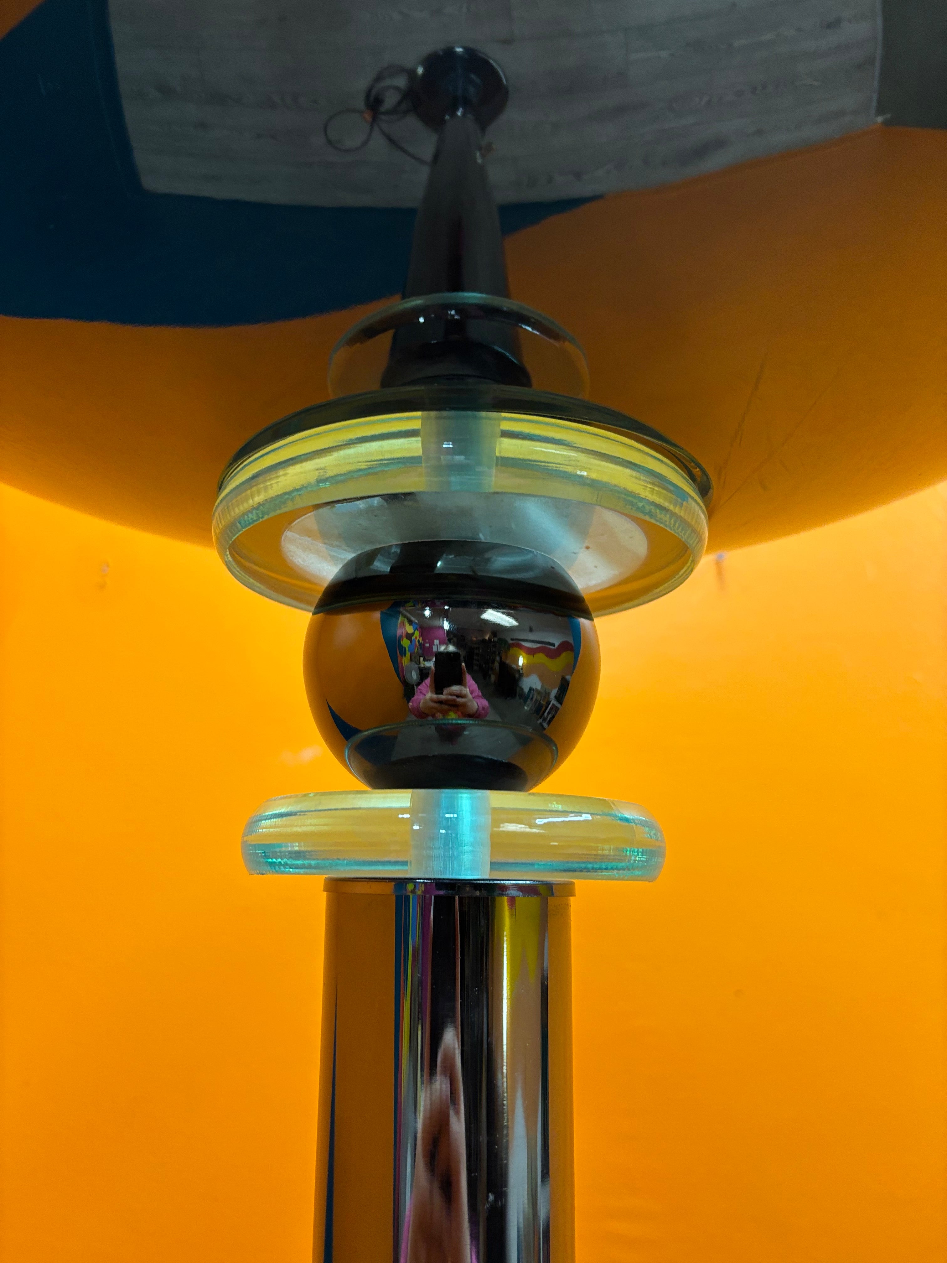 Metal Torchiere Floor Lamp