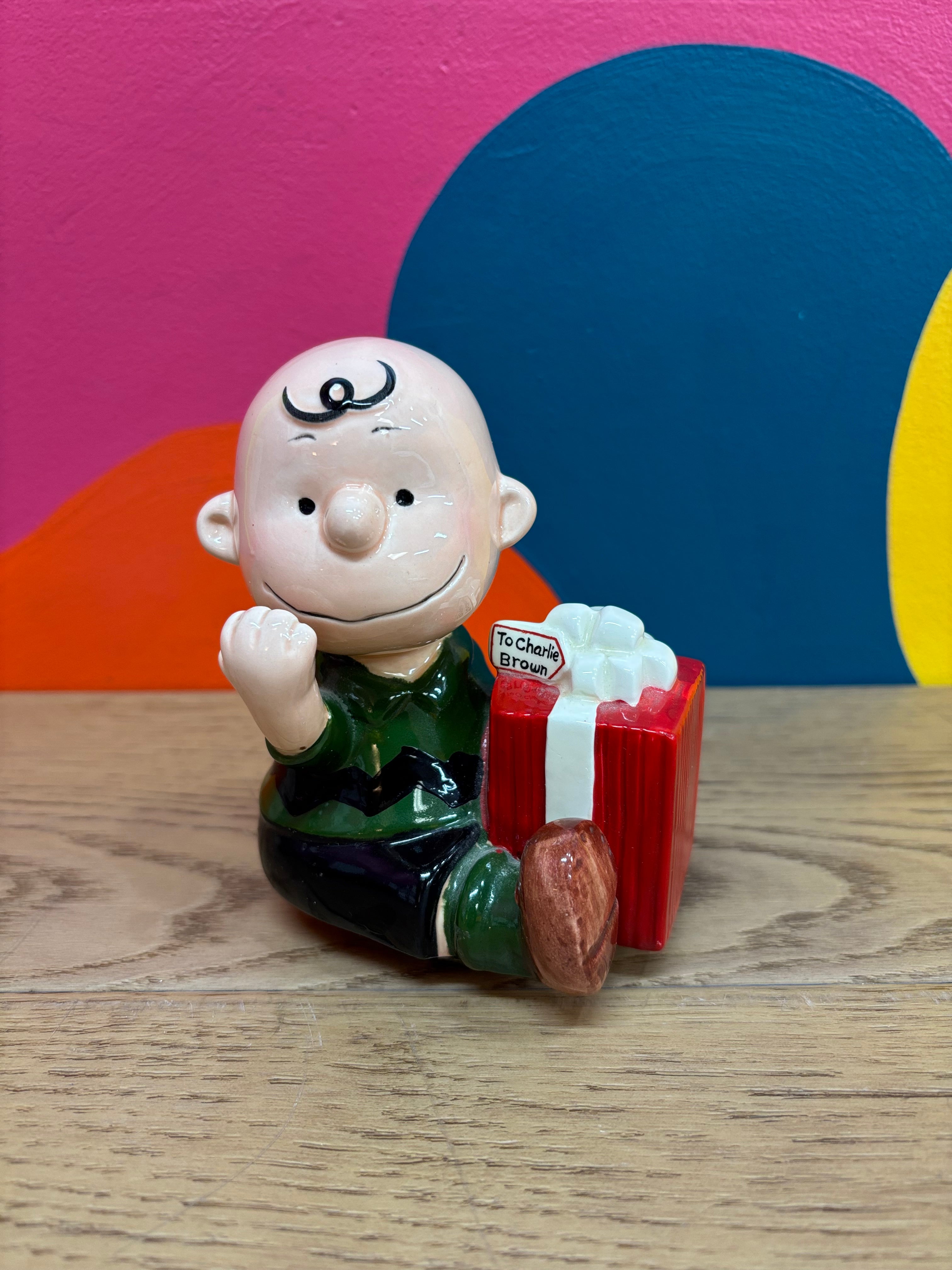 Charlie Brown Ceramic Music Box - 1985