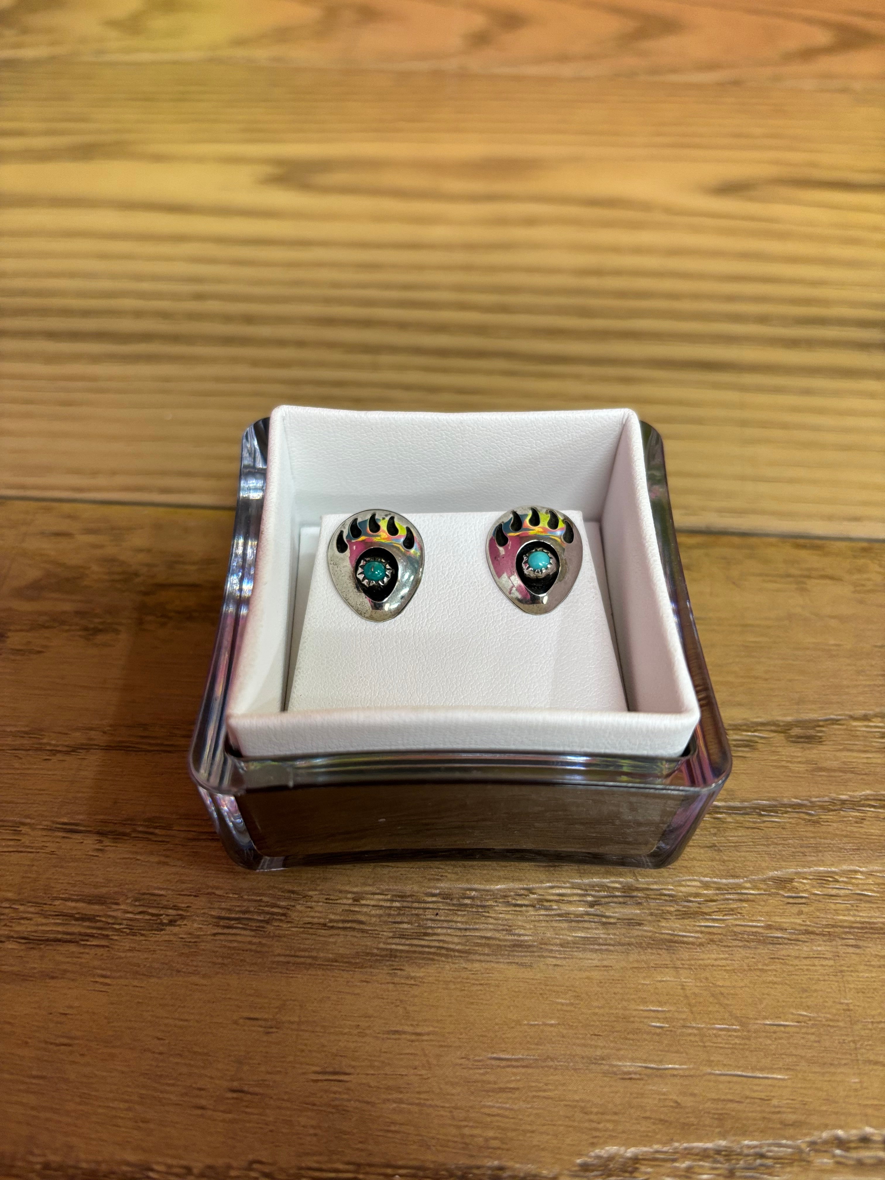 Paw Earrings with Matching Clip